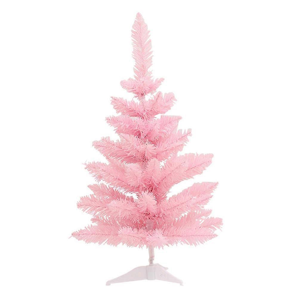 Tabletop Tree Light Pink 60CM Christmas Tree Desktop Adornment Led Lighting Festive Decoration 1Set