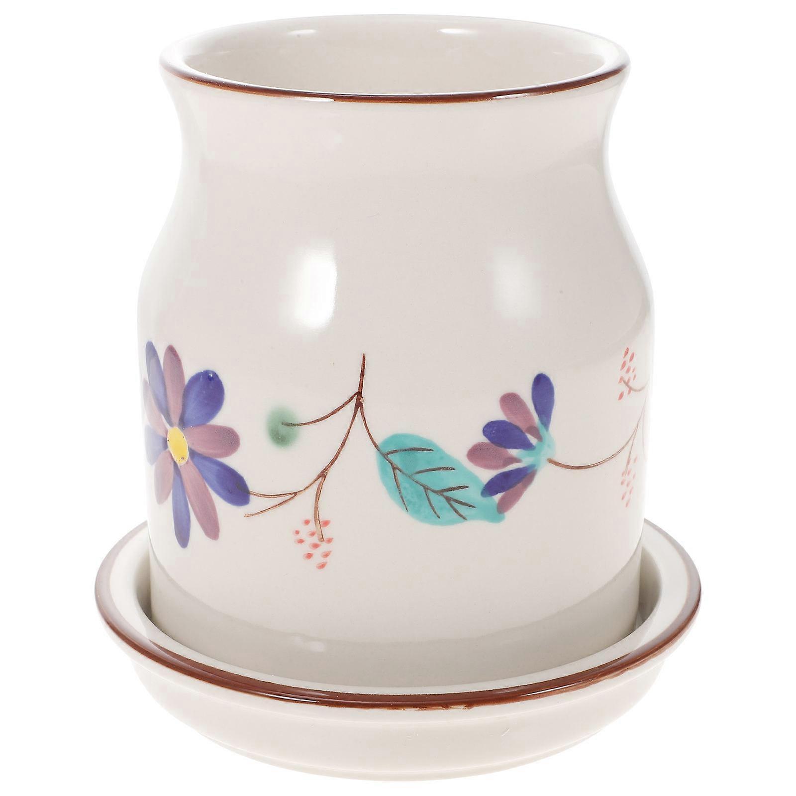 Ceramic Kitchen Utensil Holder White with Space Efficiency for Kitchen Use