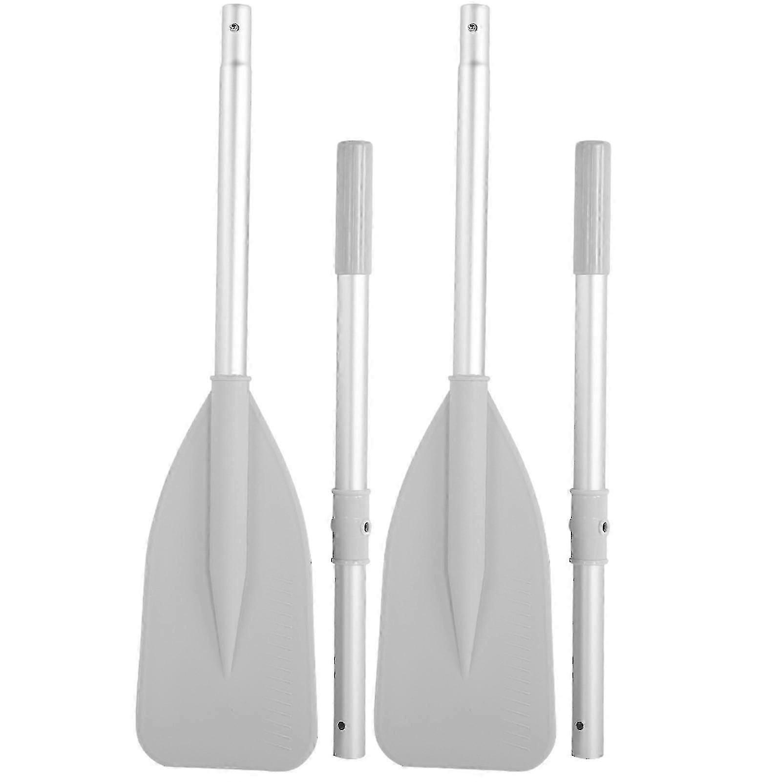 Paddle Boat, 2pcs Paddle with 2Pcs Rod Set Paddle Inflatable, High Toughness Inflatable Boat Dinghy Canoe Water Marine Sports Aluminium Alloy Oars we