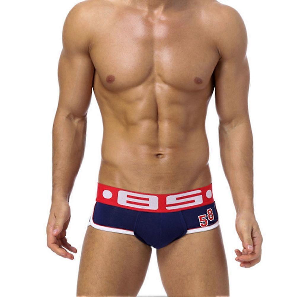 Mens Mesh Briefs Eliminate Pinching Binding Comfortable Fit Daily Use Blue 1Set
