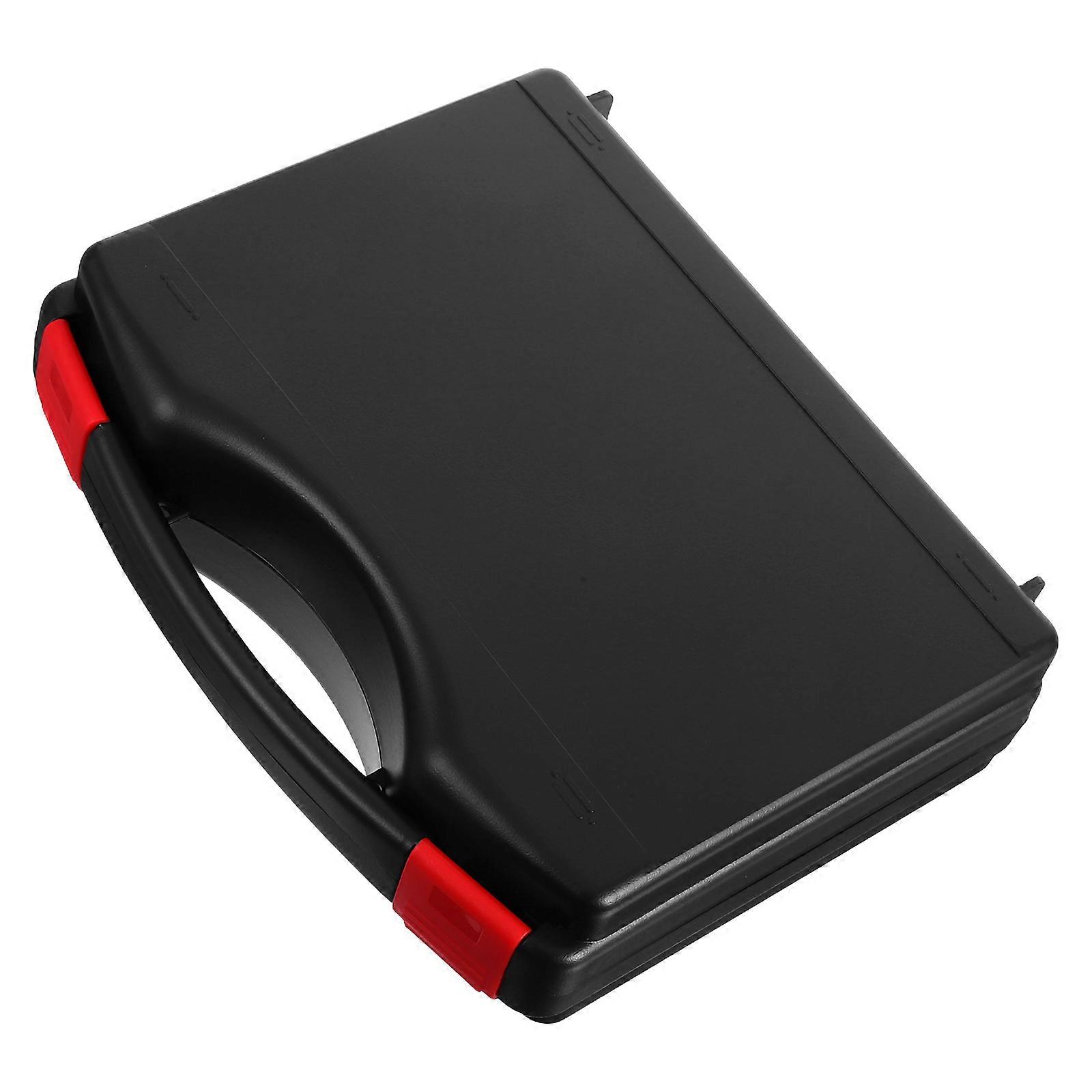 Lightweight Portable Plastic Tool Box with Handle – Shockproof Storage Organizer for Automotive, Home Use & Hardware Tools