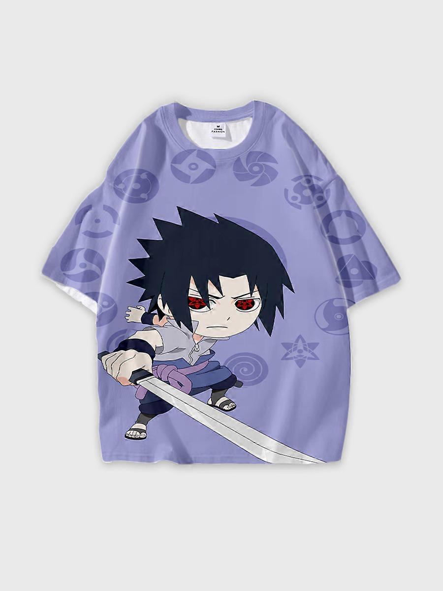 T-shirt round neck Role Pattern loose short sleeve C2158