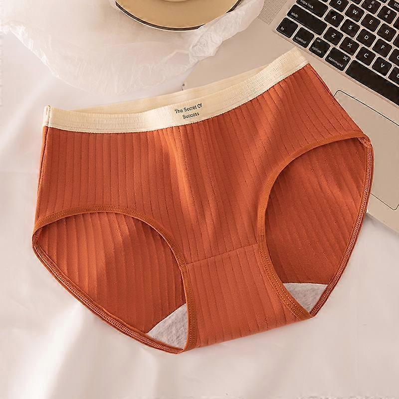 Women's Briefs Vintage Style Cotton Antibacterial Underwear Midriff Seamless Breathable Panties
