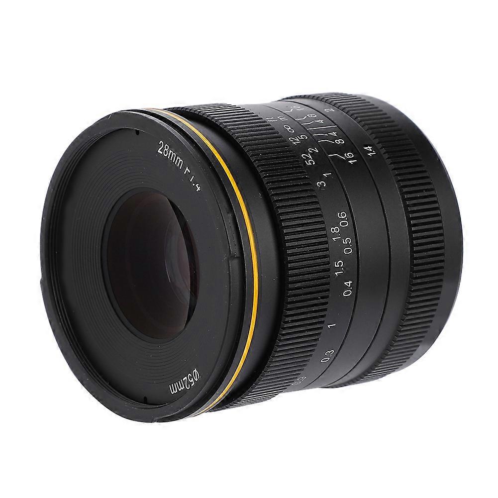 Kamlan 28mm f1.4 Wide Angle APS C Manual Lens for Mirrorless Cameras (for M4/3)