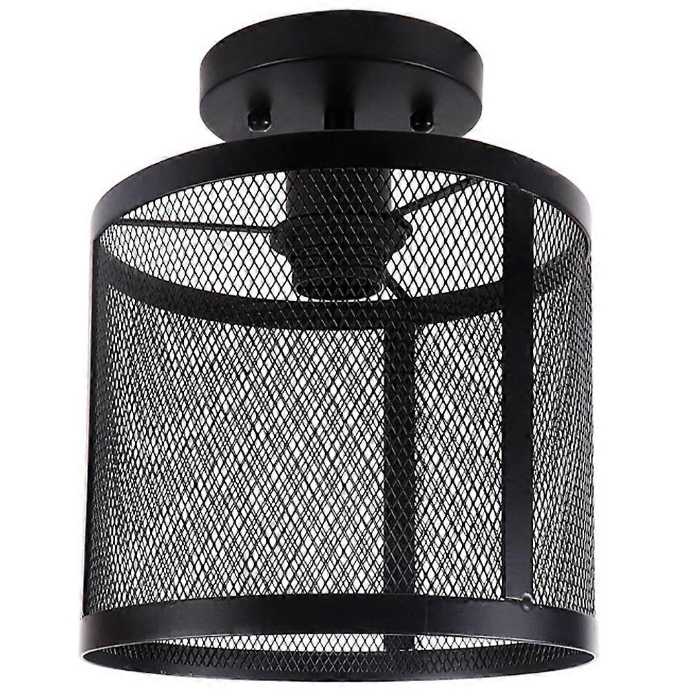 Vintage Style Ceiling Light Mounted Fixture E26 Socket Ideal For Dining Room Iron Material Cozy Atmosphere 1Set