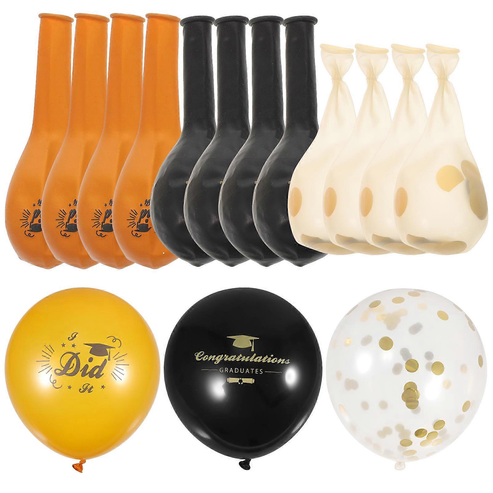1 Set Graduation Balloons Congrats Grad Latex with Ribbon for Parties Favor and Grad Supplies