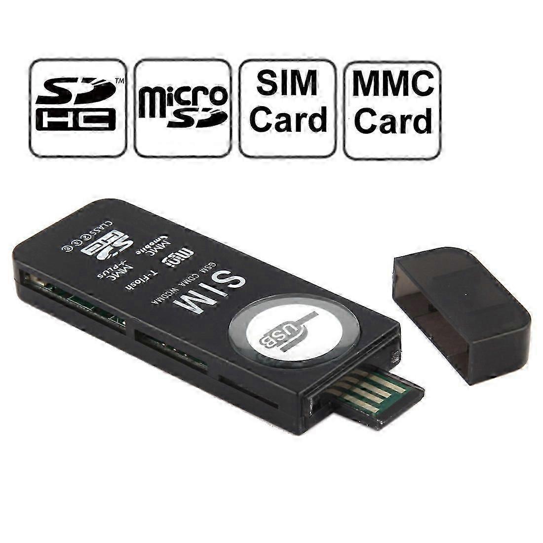 USB Universal Card Reader, Support SD / MMC /SIM / TF Card