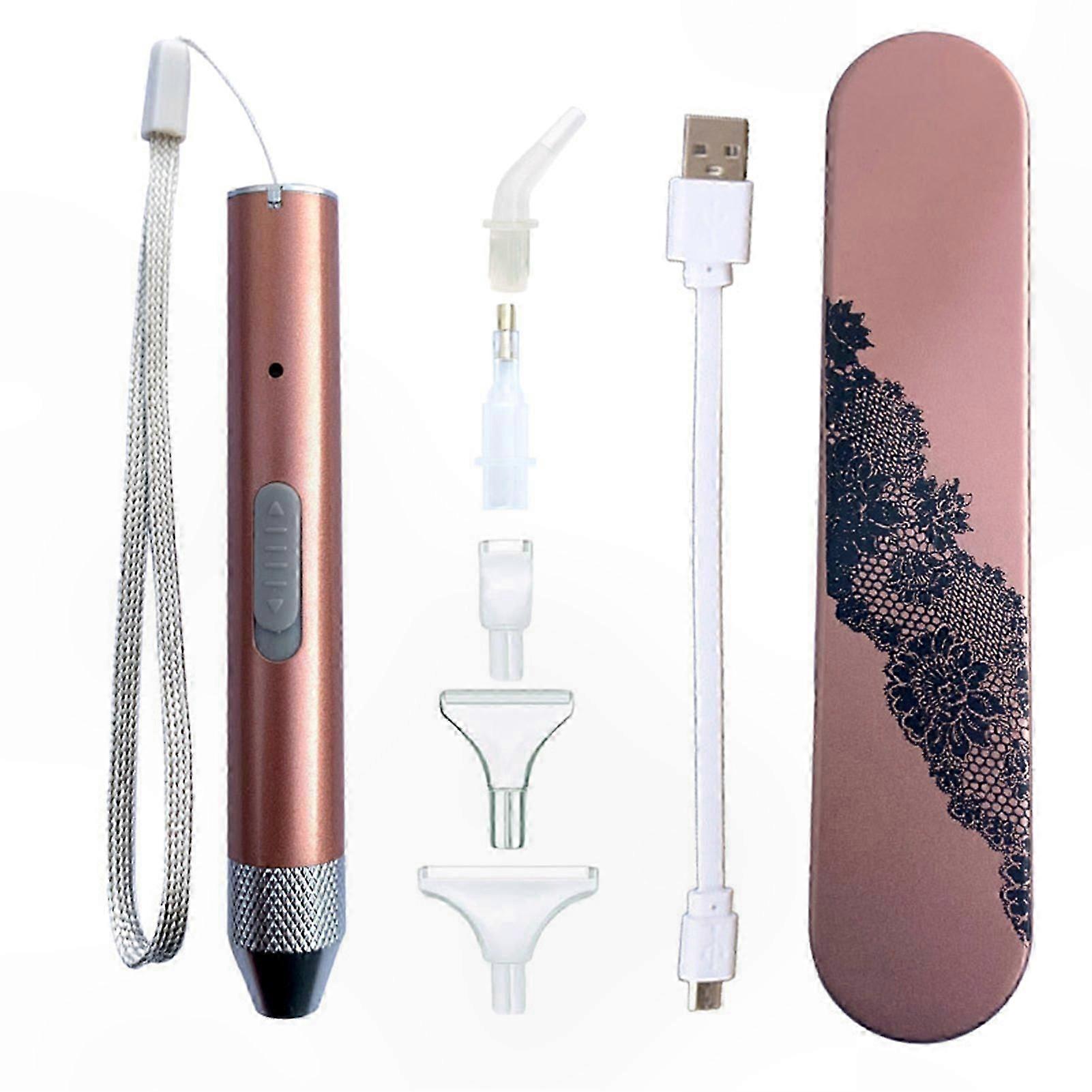 DIY 5D Diamond Painting Tool Set with USB Rechargeable Luminous Point Drill Pen