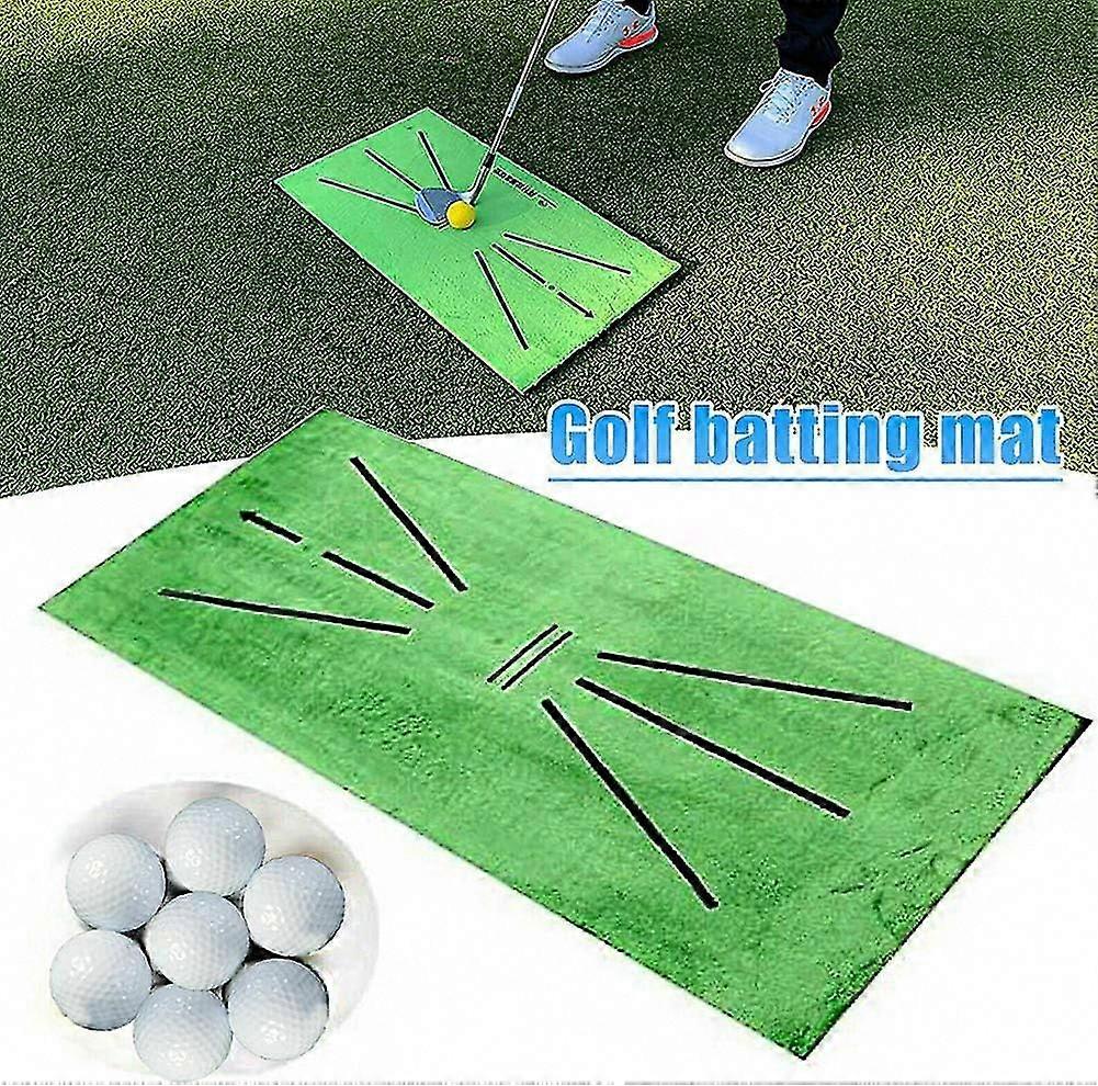 Golf Practice Mat 30x60cm - Portable Swing Training Mat with Swing Analysis & Posture Correction