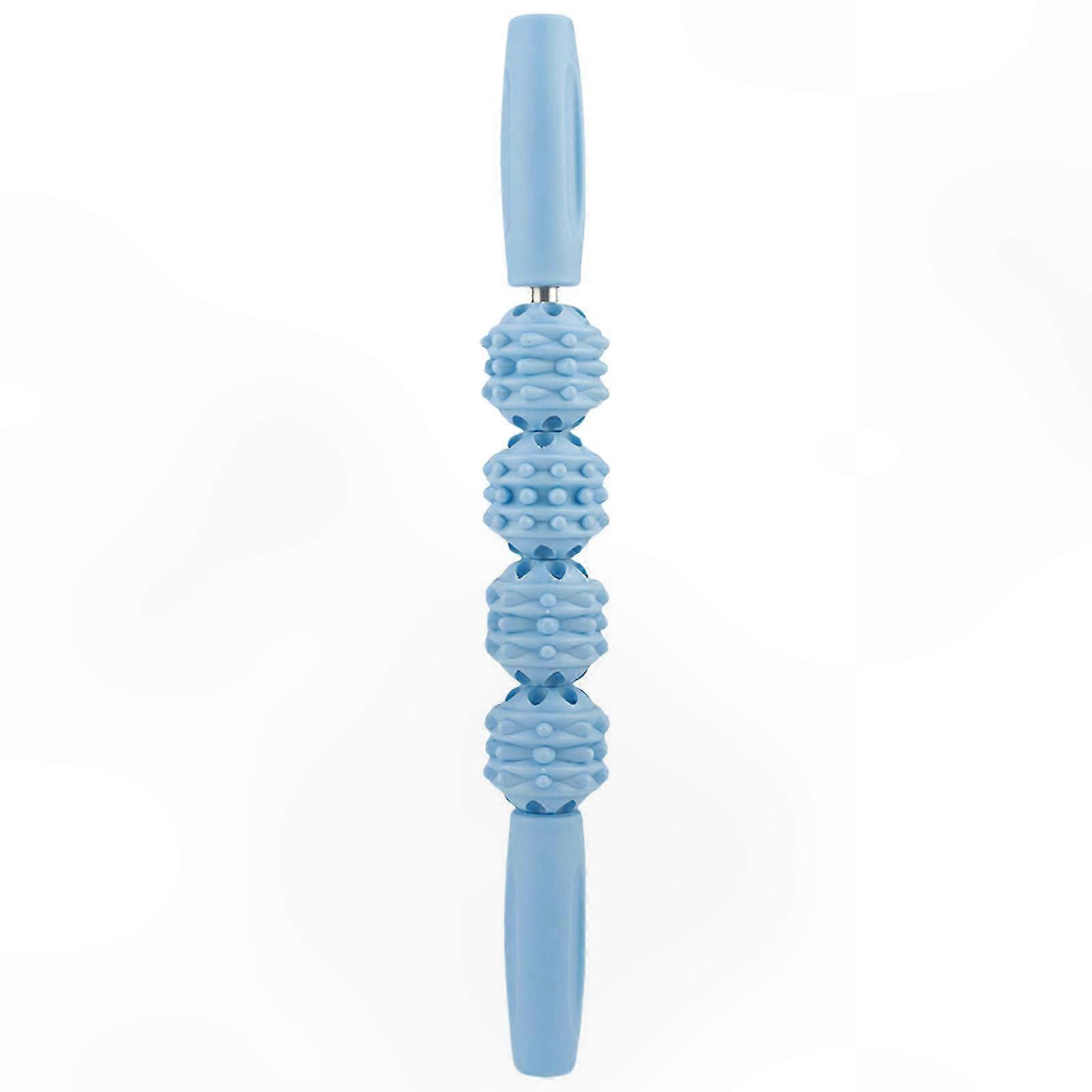 Lightweight Handheld Muscle Roller Stick with Spiky Ball Design for Comprehensive Muscle Recovery and Relaxation Purple