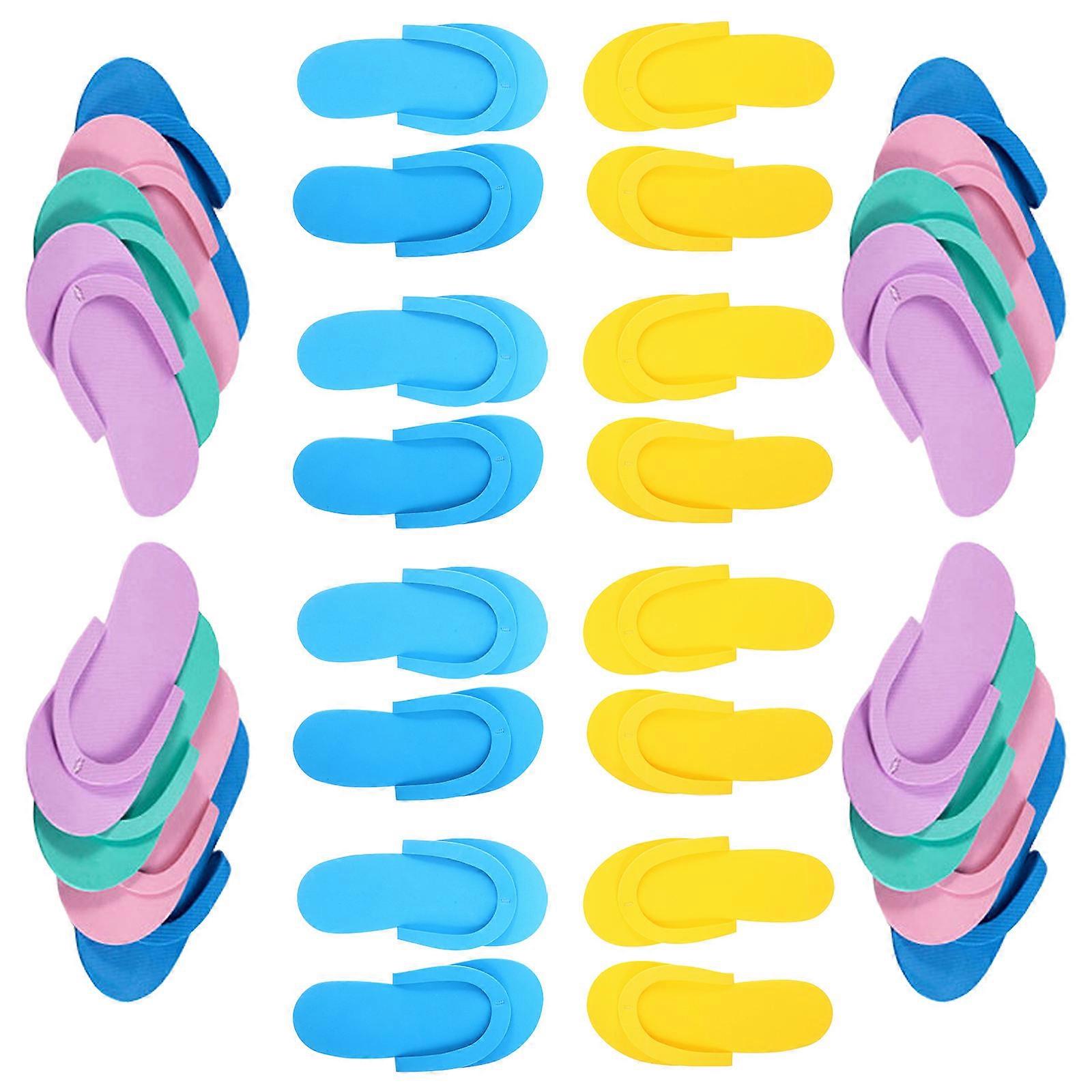 Breathable Disposable Beach Slippers For Guests Measuring 26.00X11.00X0.50CM In Assorted Color Providing Comfort 24 Pairs