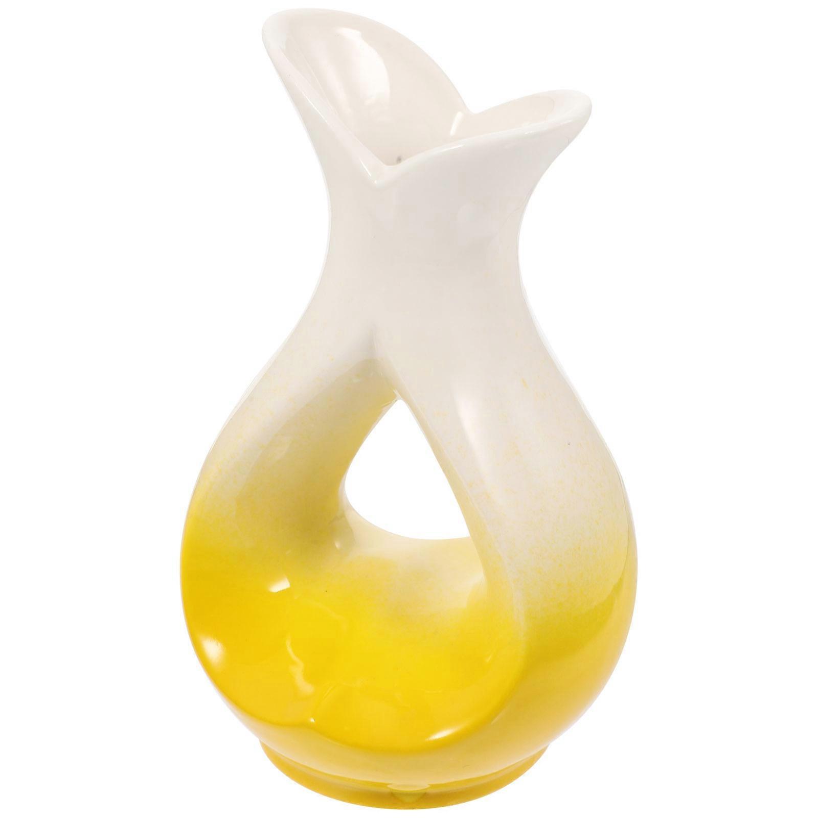Unique Simple Design Heart Shaped Flower Container For Home Living Room Decoration In 9X8X14Cm 1Pack
