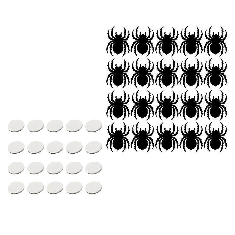 Trick Boxes Ghost Festival 1 Set Wall Decor Simulation Spiders Realistic Black Texture