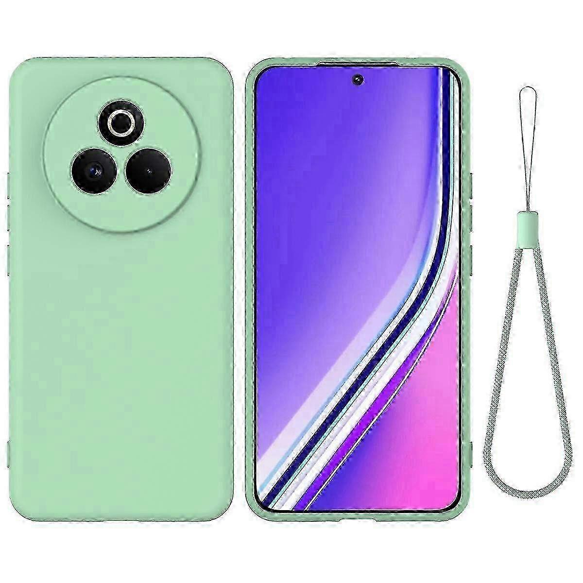 Pure Color Liquid Silicone Shockproof Phone Case