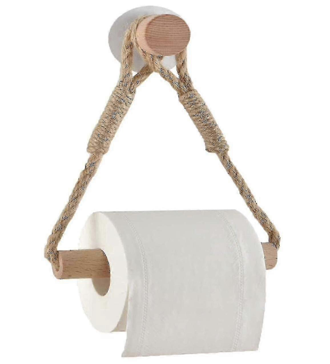 2 Pack Self-Adhesive Toilet Roll Holders - Space-Saving Bathroom Essentials for British Homes