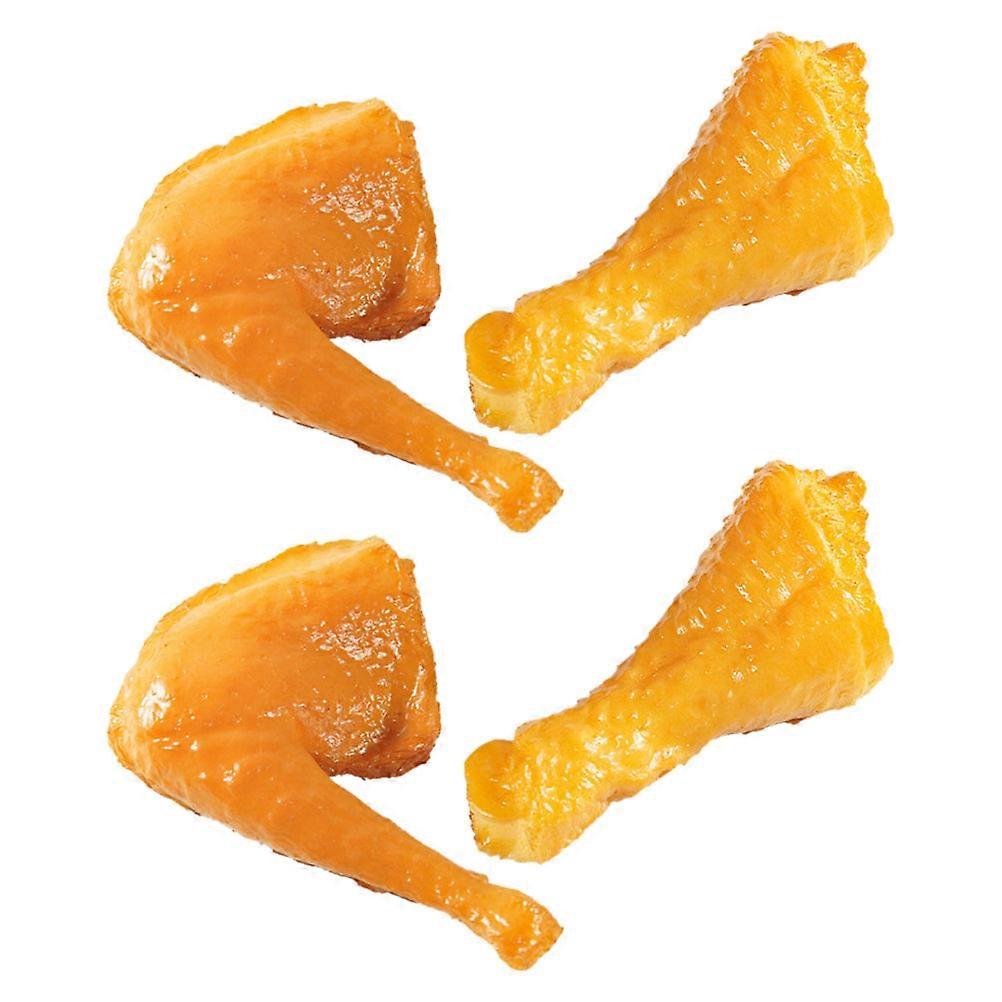 MLINS 1 Set Fake Fried Chicken Legs Simulation Artificial Food Model Props