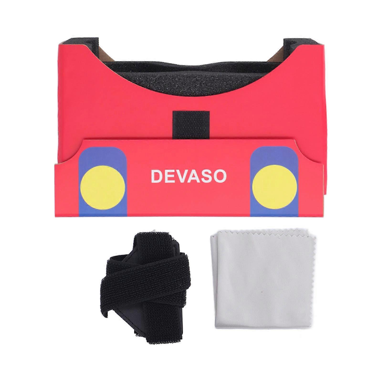 3D HD Paper Glasses Head Wearable Accurate Fitting Adjust Tightness Game Console Glasses for VR Game