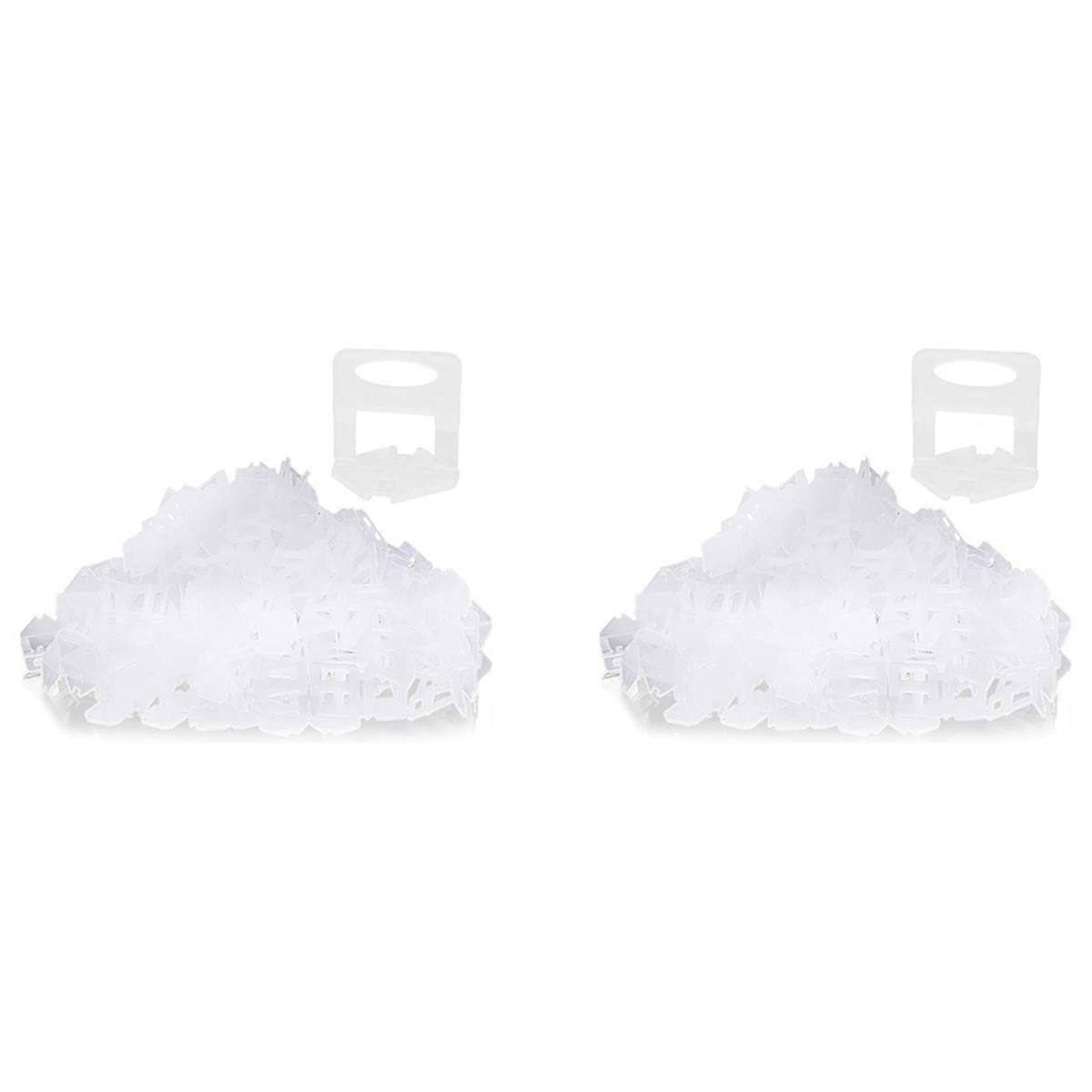 Tile Leveling System Clips 2mm -800 Pcs DIY Tiles Leveler Spacers for Professional Ceramic Tile and