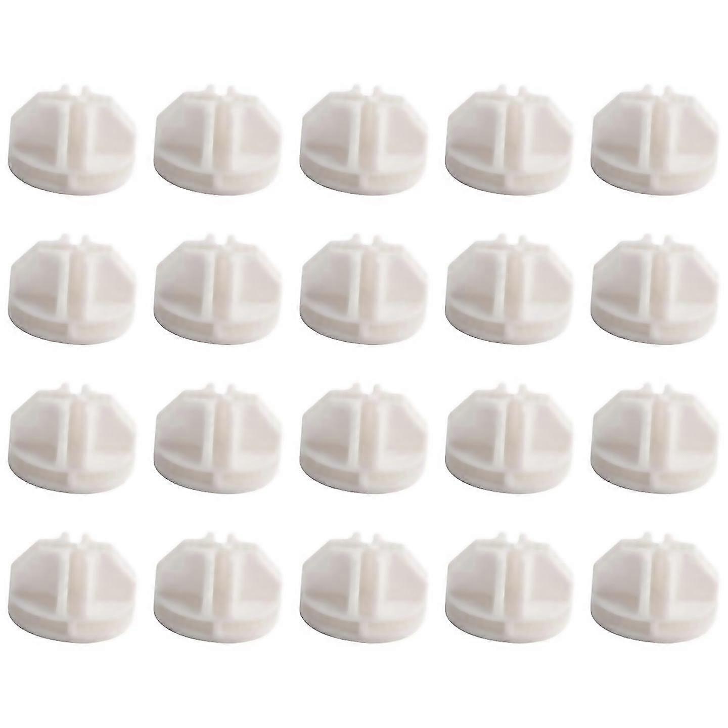 20 Stück Grid Cube Connector ABS Verbinder für Drahtregale Uk Weiß