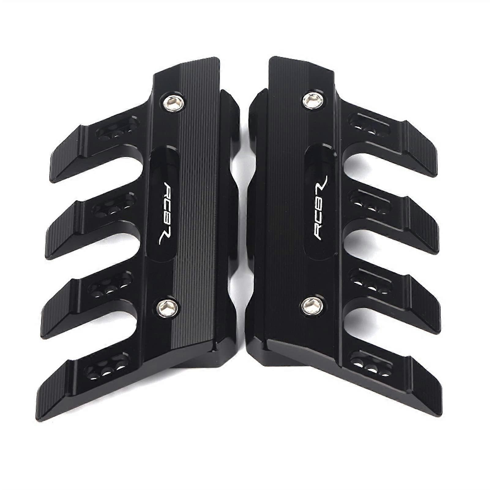 Motorcycle CNC Accessories Crash Side Protector Mudguard Guard Block Front Fender Antifall Slider For RC8 RC8R RC8/R Track Fender (Color: Black)