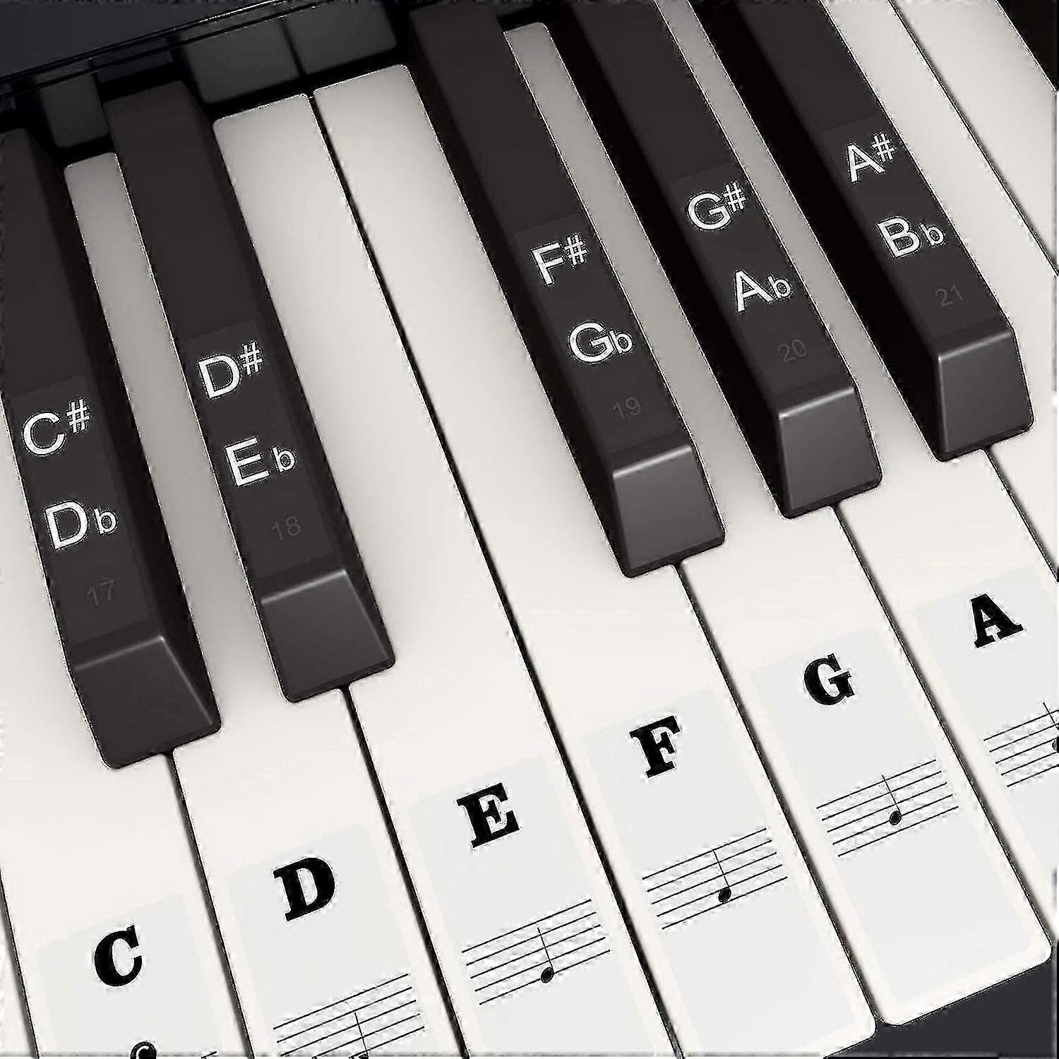 Keyboard-Notenaufkleber für Klavieranfänger mit 88 Tasten