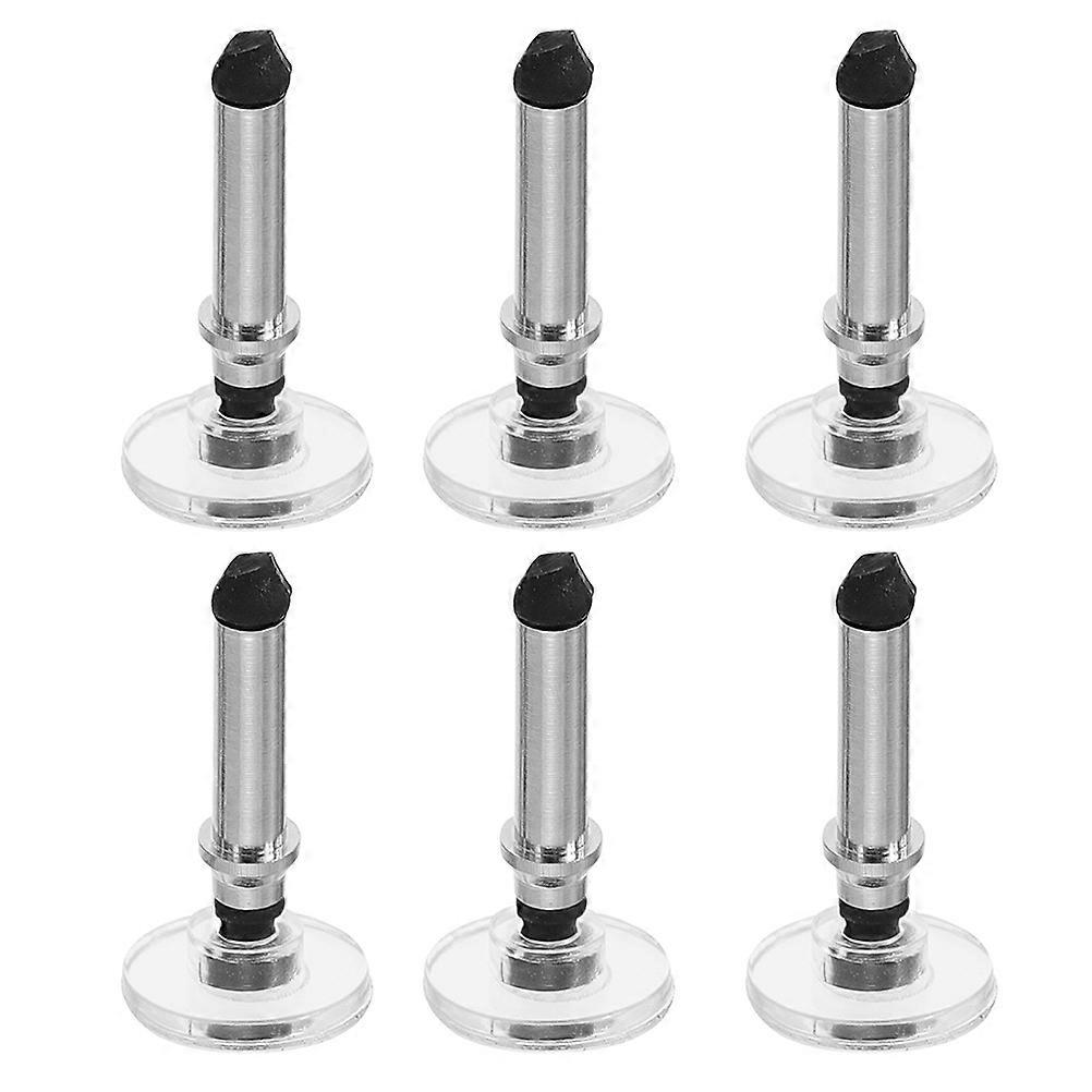 6pcs Capacitive Screen Tablet Pen Replacement Nibs for Round Plate Electroplating