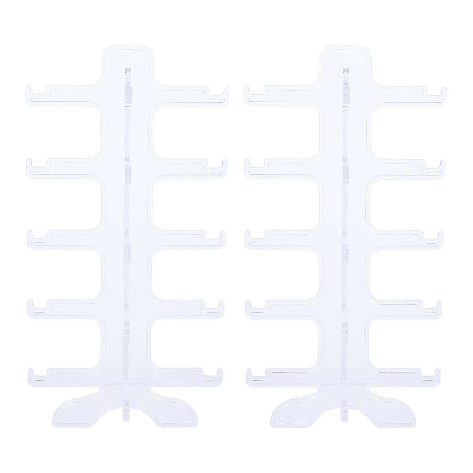 Eyewear Display System, Robust Plastic Holder for Multiple Glasses, Enhances Retail Appeal