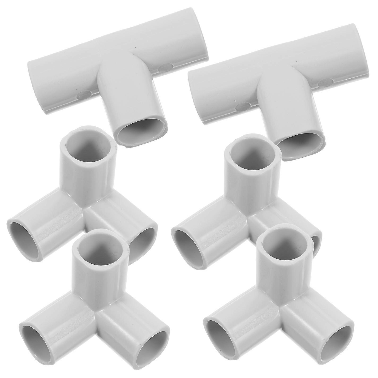 Fence Connectors Game Fence Accessories For Indoor Play Area Dark Grey PE Material Easy Installation 6Pcs