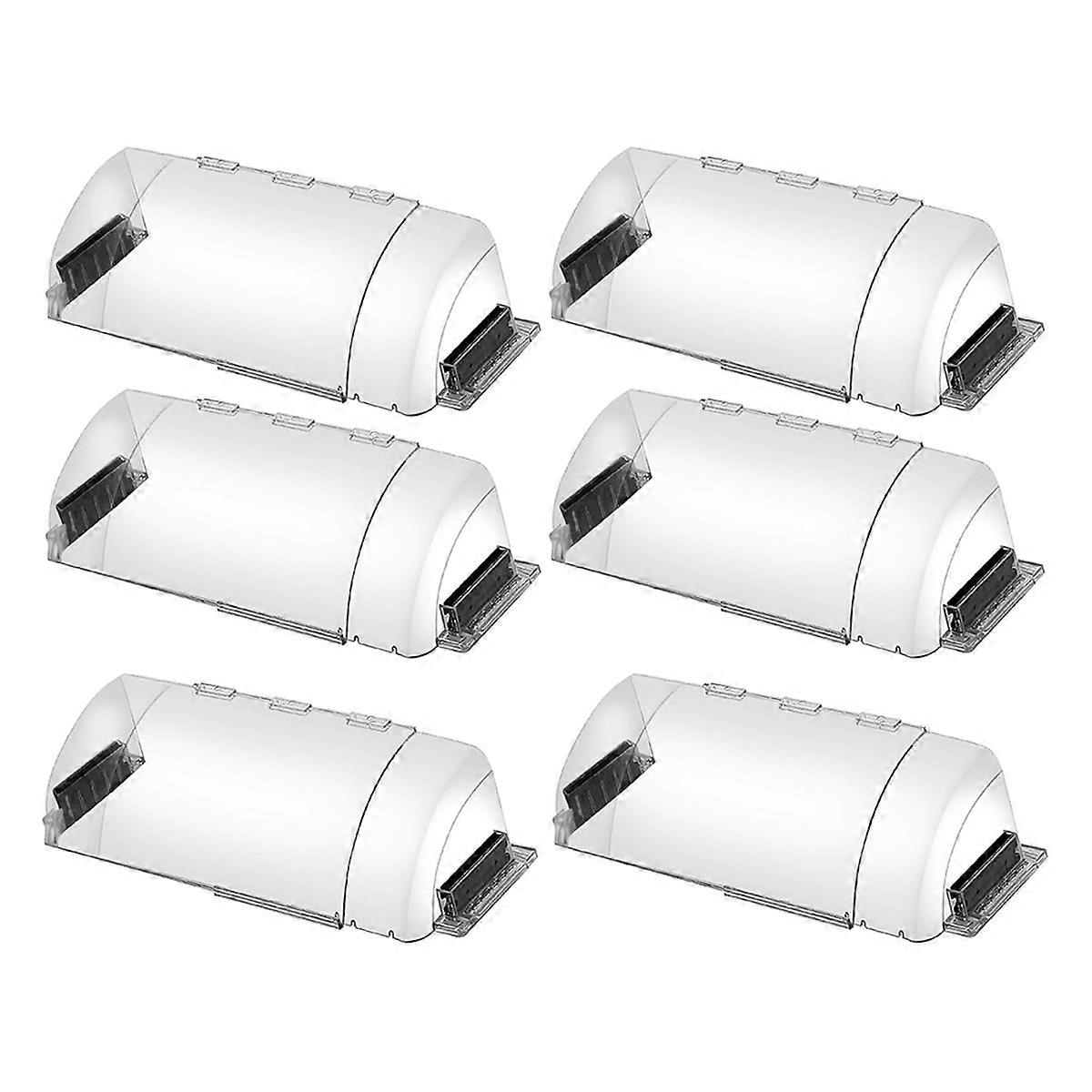 6Pack Adjustable Air Vent Deflector, 9-15Inch Transparent Deflector
