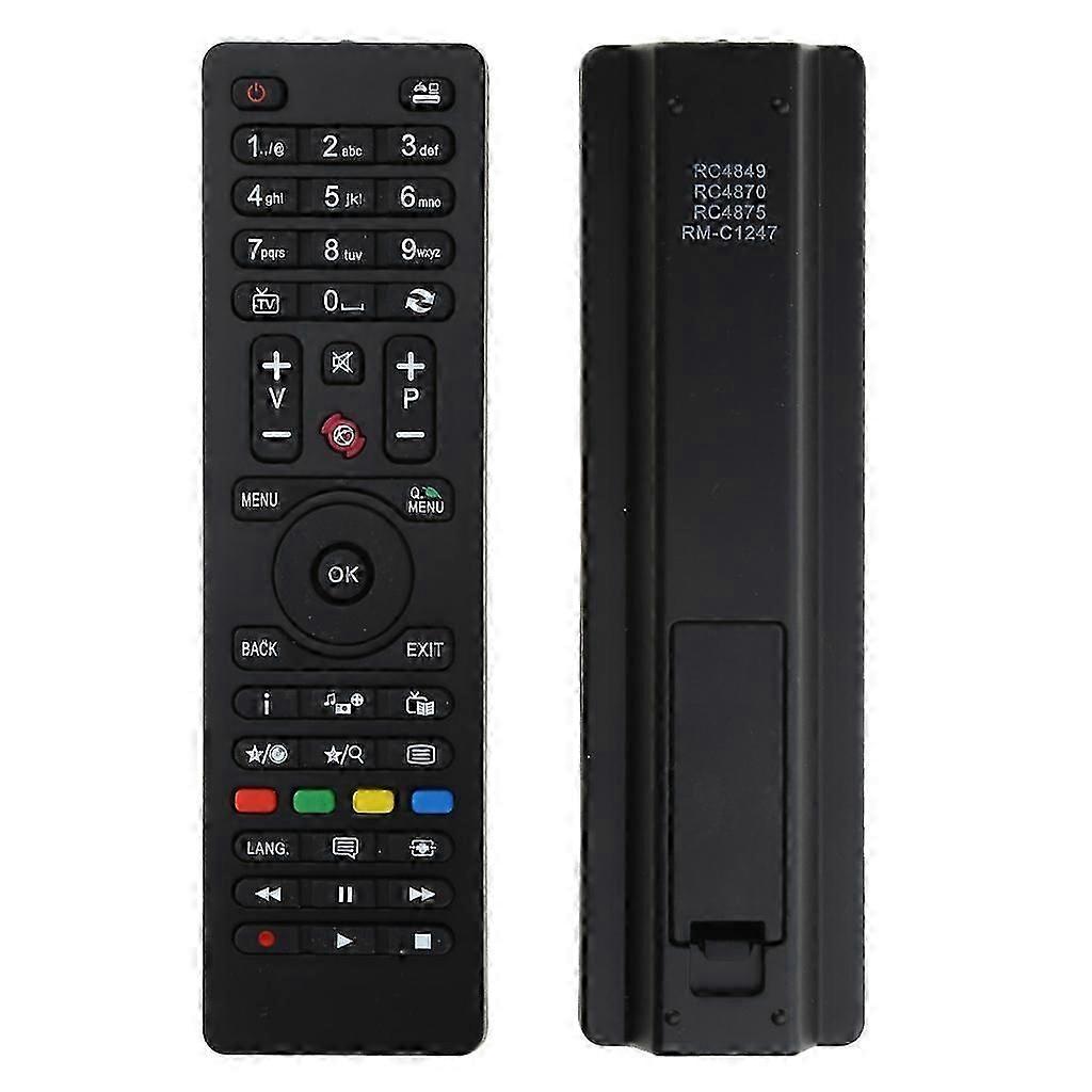 AULCMEET Telecomando,TX-39A300B RC4849 RC4875 RC4870 RM-C3182 RM-C1247 Nuovo telecomando universale di ricambio adatto per fit for Panasonic Telefunken BUSH JVC Smart TV