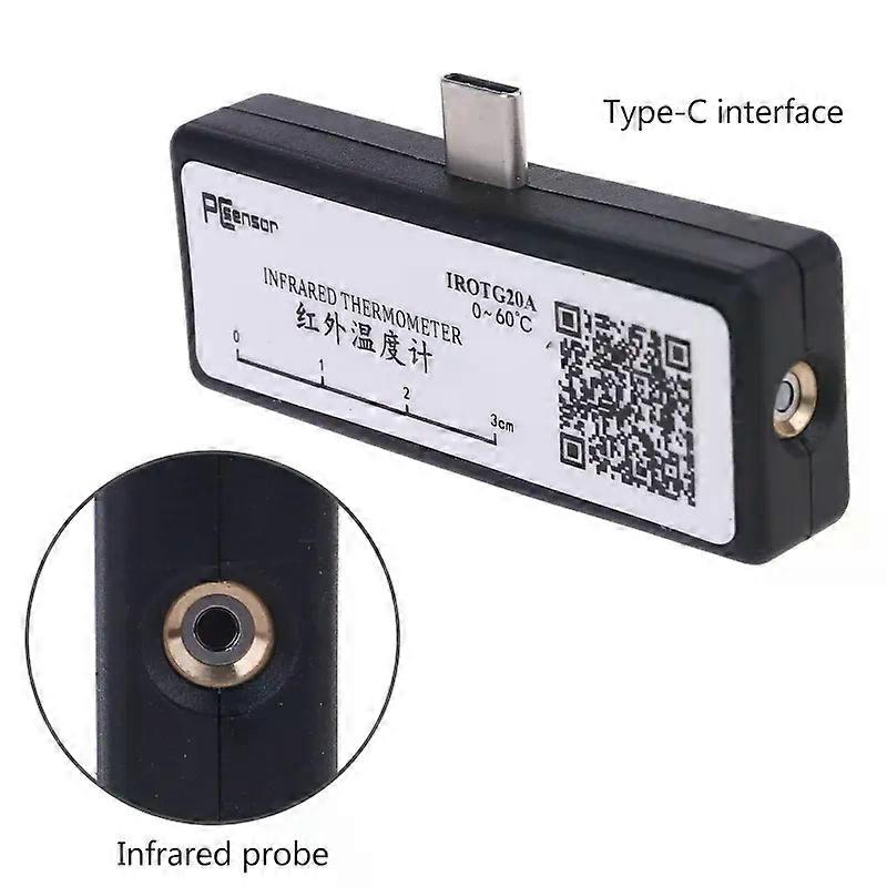 Mobile Phone Thermal Infrared Thermometer Type-c Temperature Recording With APP