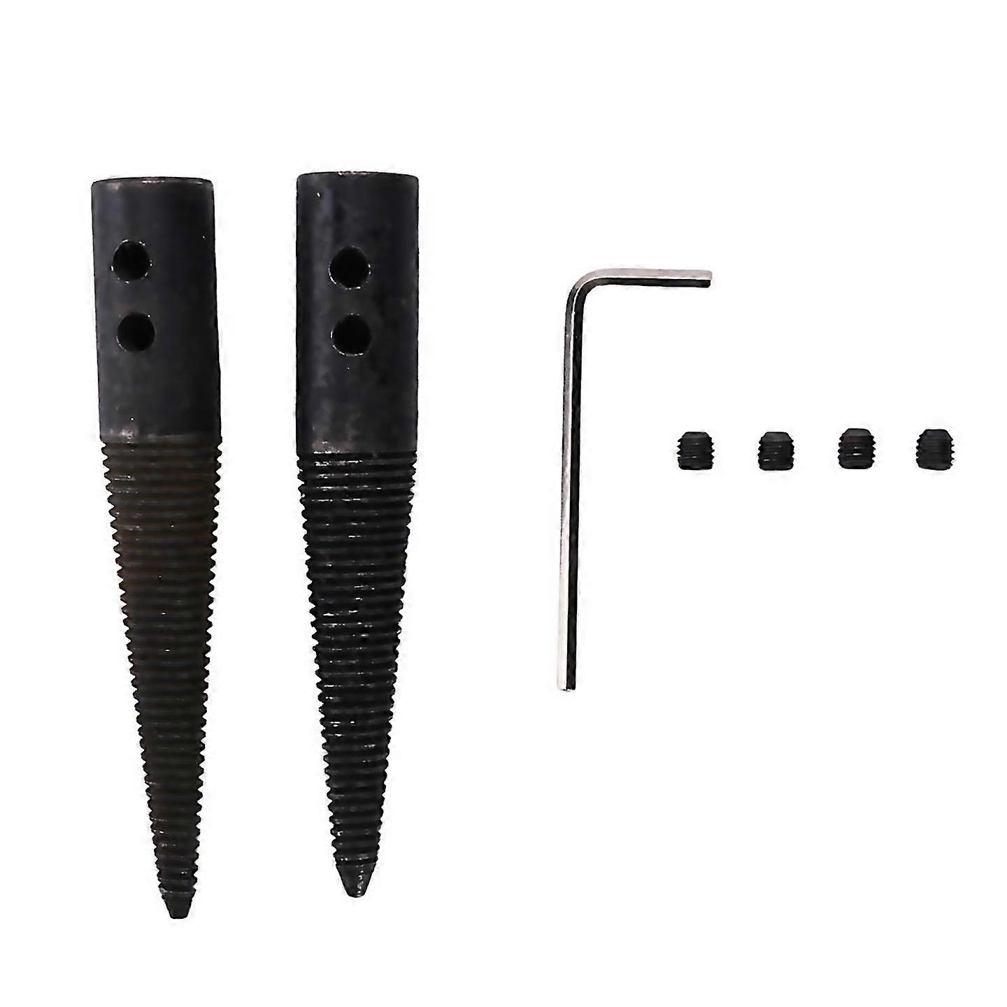 For 3pcs1 Set Polishing Connecting Rod Tapered Spindle Adapter Threaded For Bench Buffer Buffing Polish