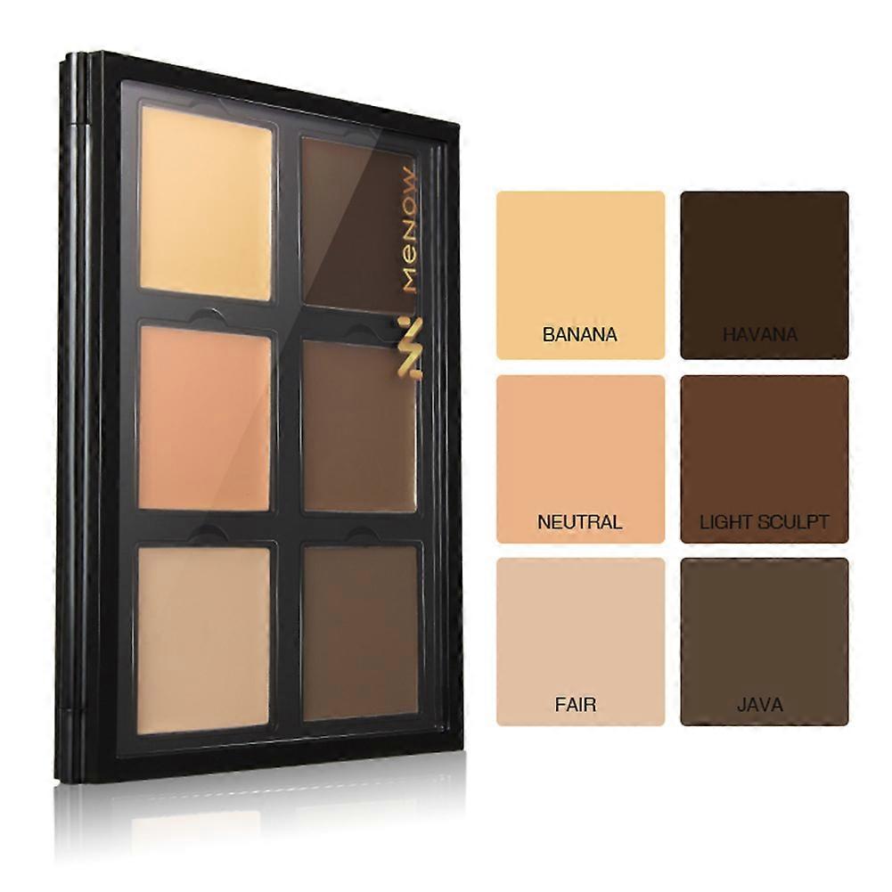 6 Colors Makeup Face Concealer Cream Palette Long Lasting Coverage Flawless A