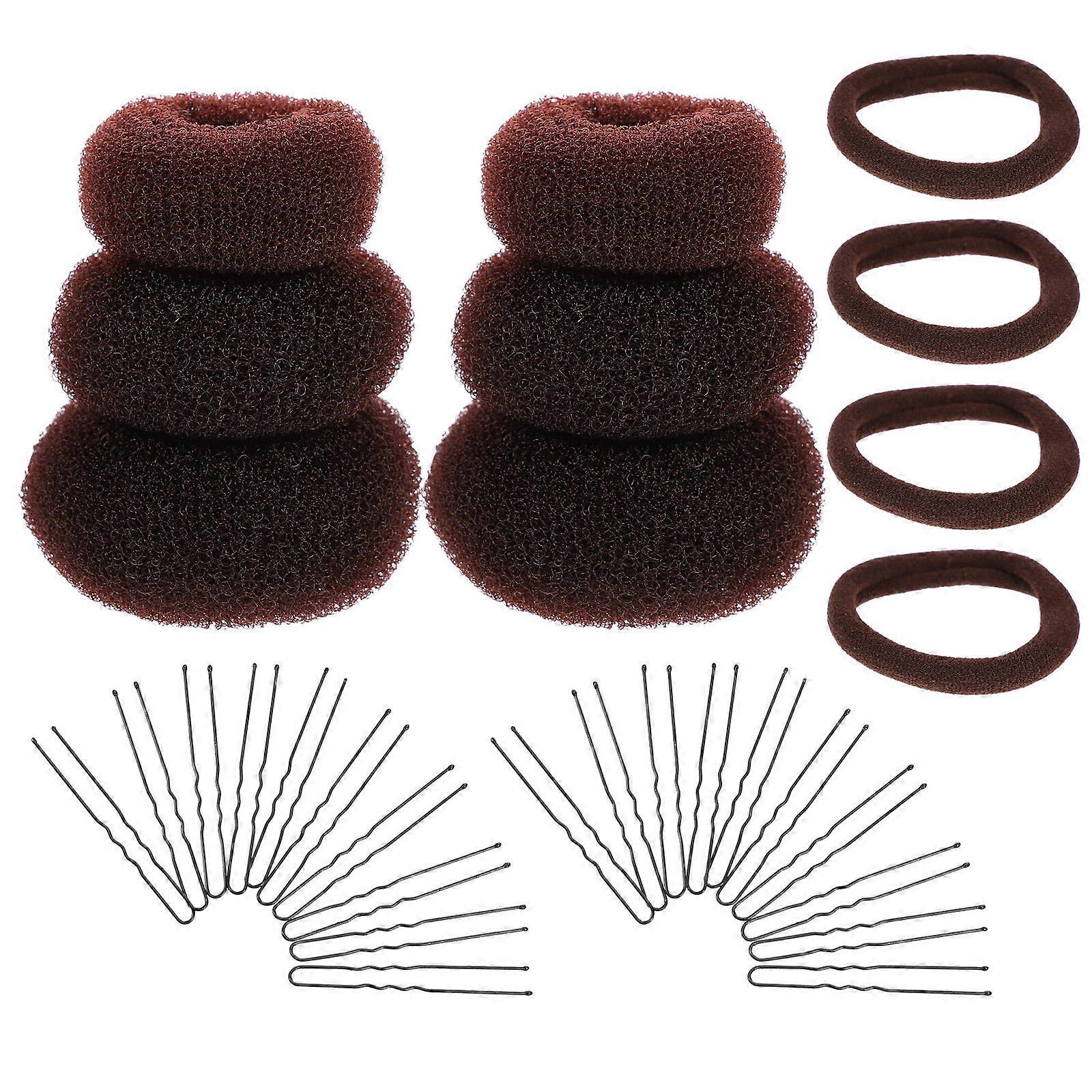 Elastic Hair Ties Natural Look Accessory Set For Women Wedding Volume Addition 15Pcs/Set
