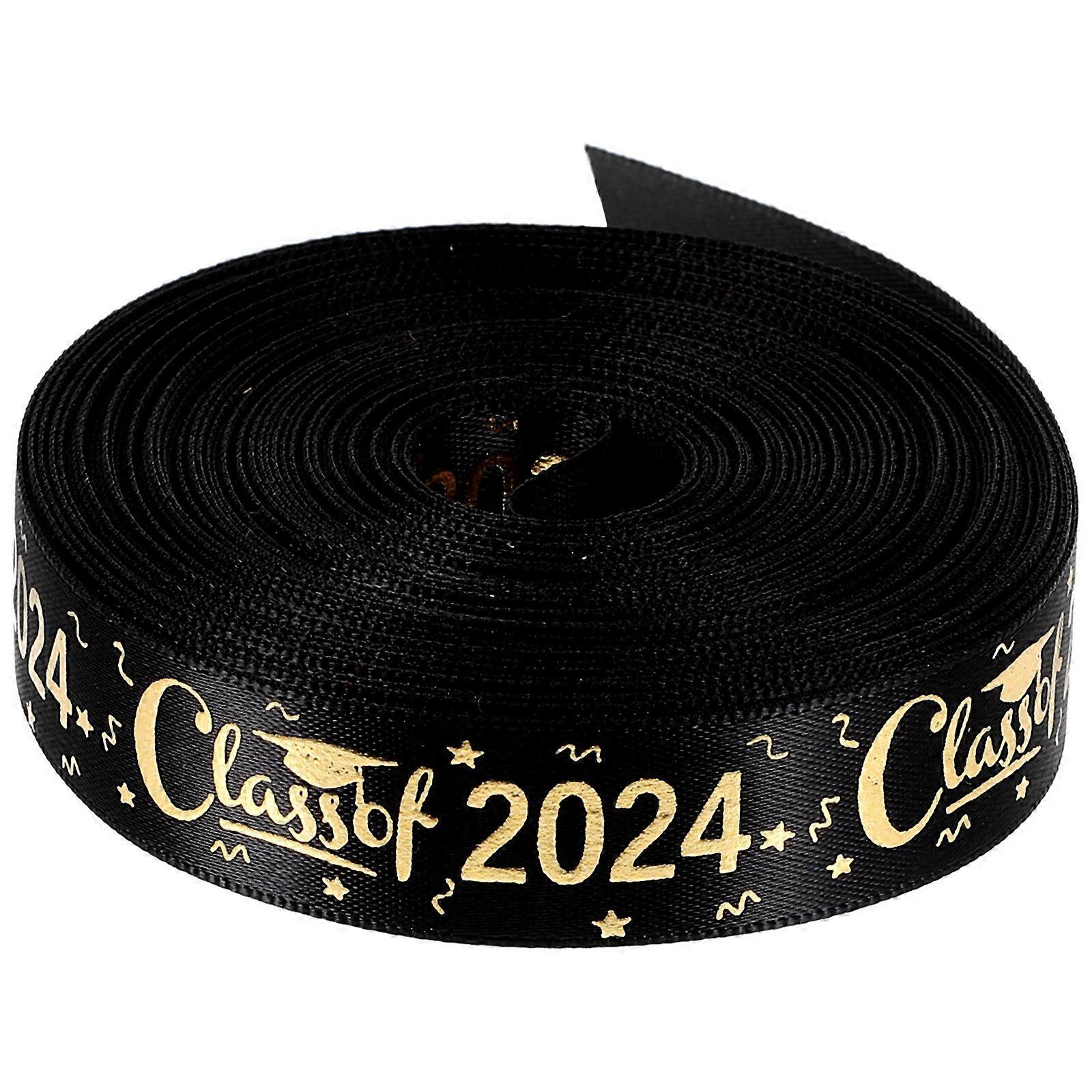 1 Roll Golden Ribbon Roll Decorative Cake Ribbon Gift Wrapping Ribbon for Graduation Party