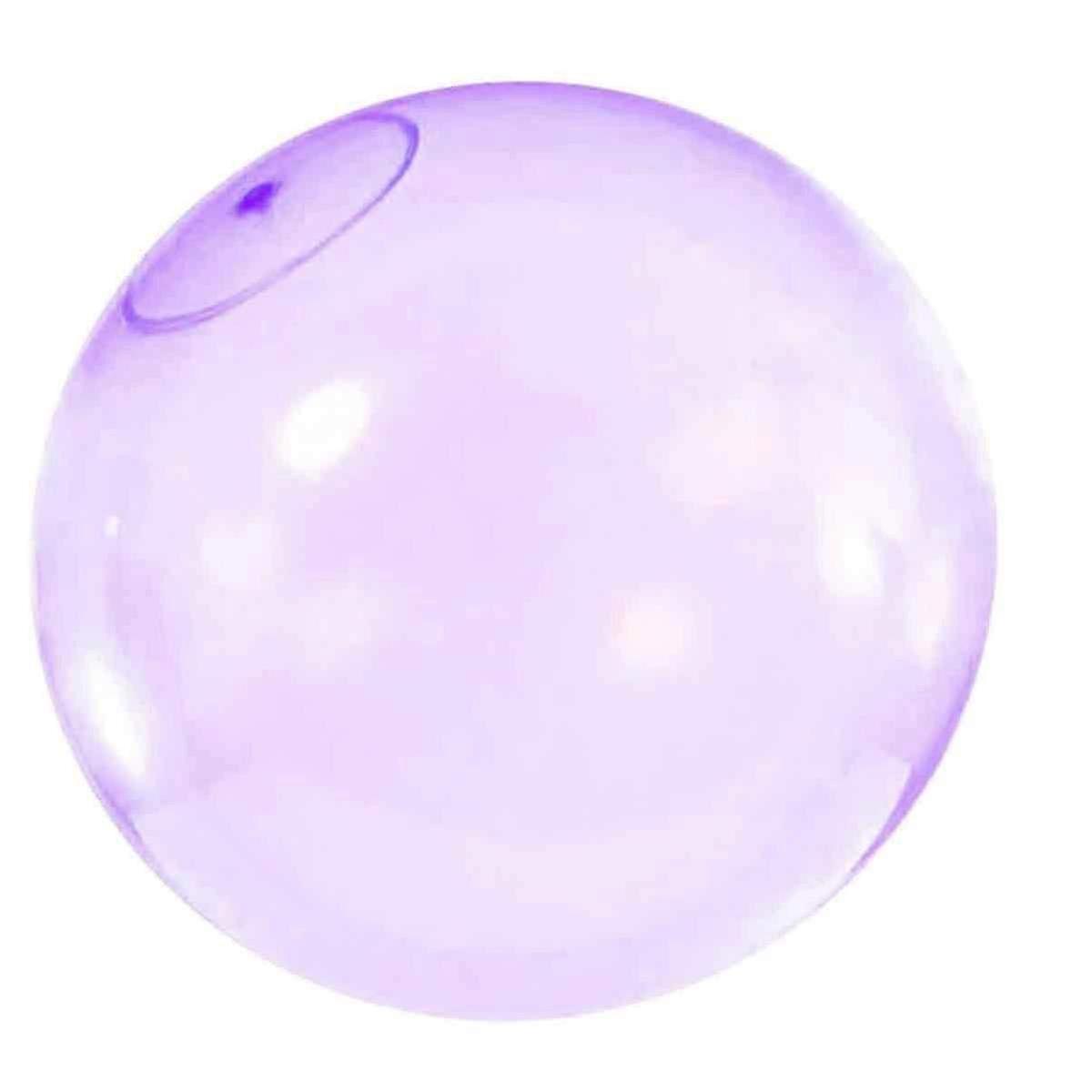 Transparent Water-Filled Blowing Bubble Ball - TPR Big Light Blowing Balloon for Fun Play & Outdoor Activities