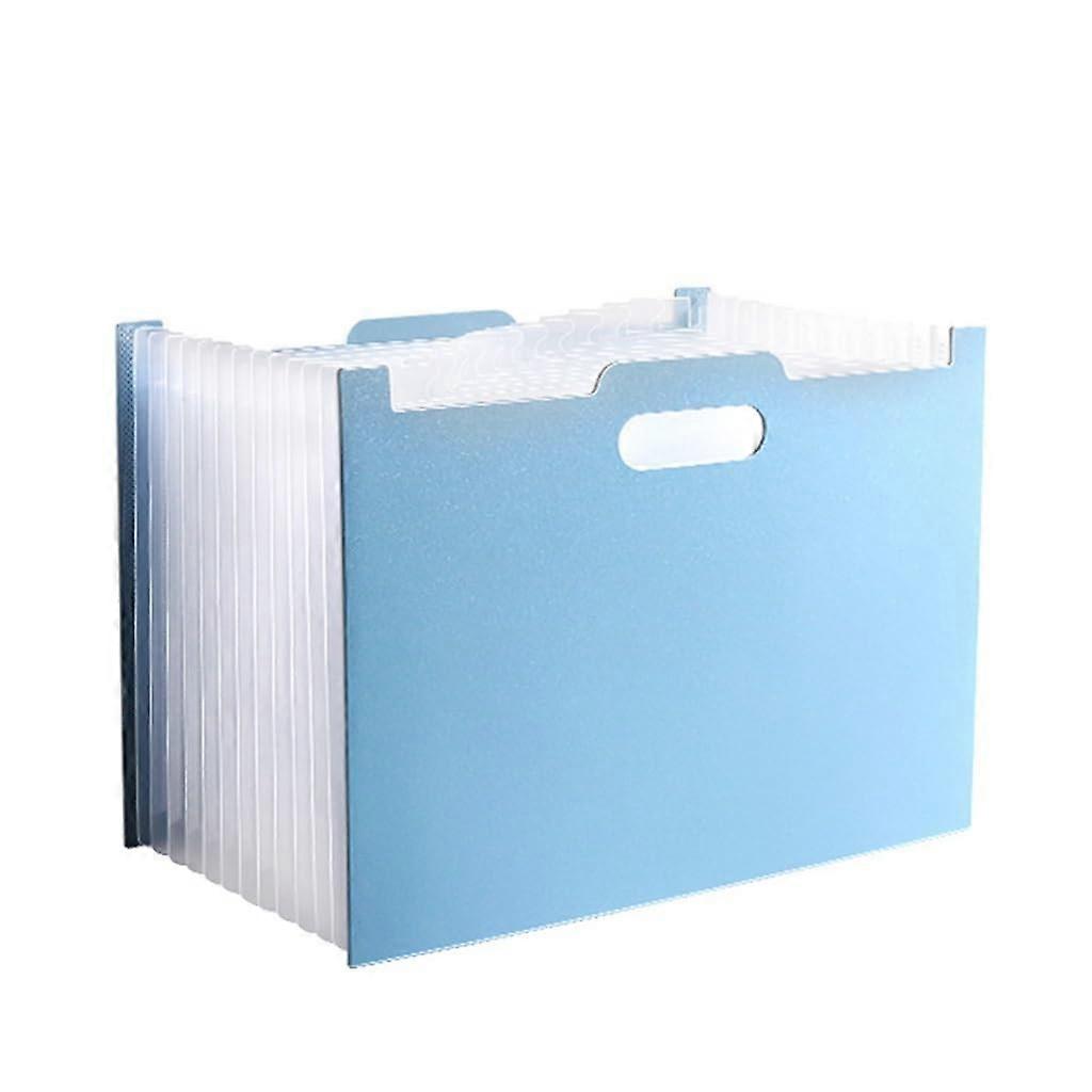 Cartella per file, borsa portadocumenti espandibile multistrato per cancelleria scolastica per ufficio (argento) argento 326mm