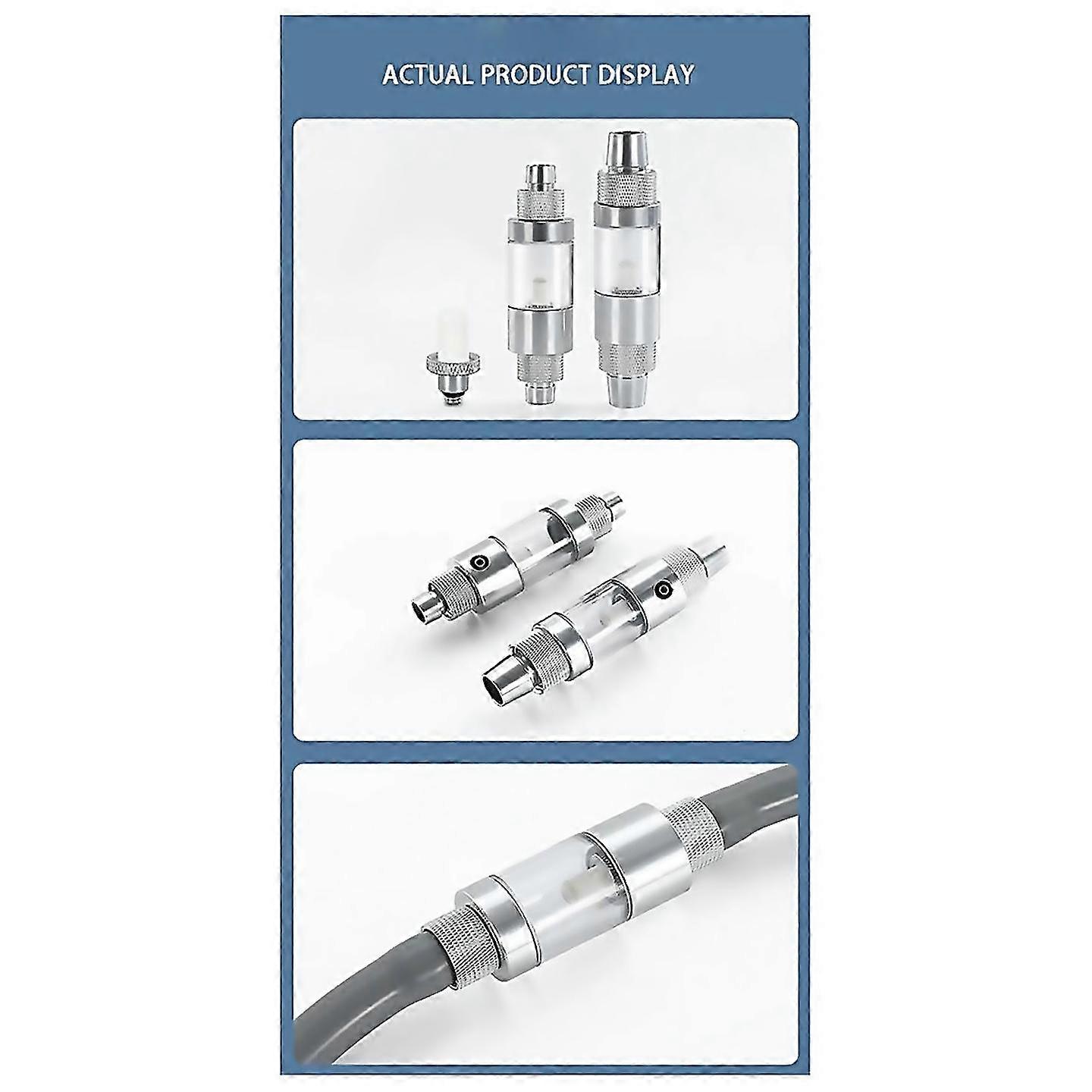 Pour diffuseur de CO2 d’aquarium à insertion rapide observable