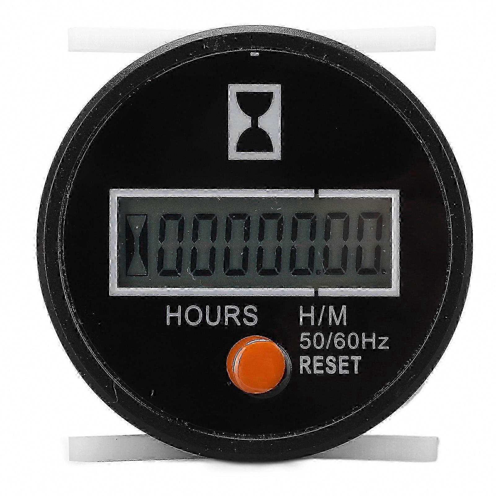 High Precision Mechanical Hour Meter with Reset Button for 24-240V Applications