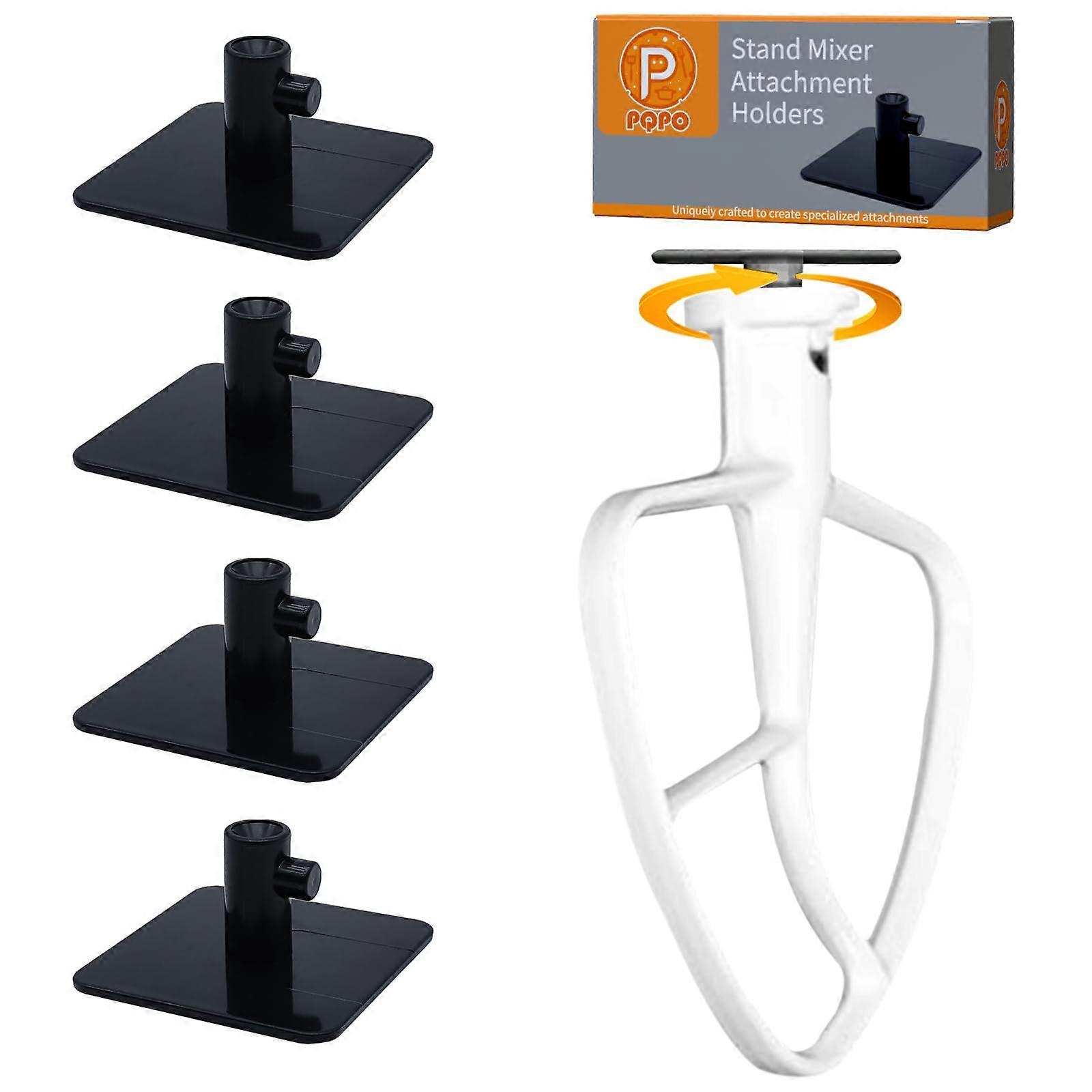 Stand Mixer Attachment Holders Compatible with Kitchen Aid Mixer Accessories (Black)