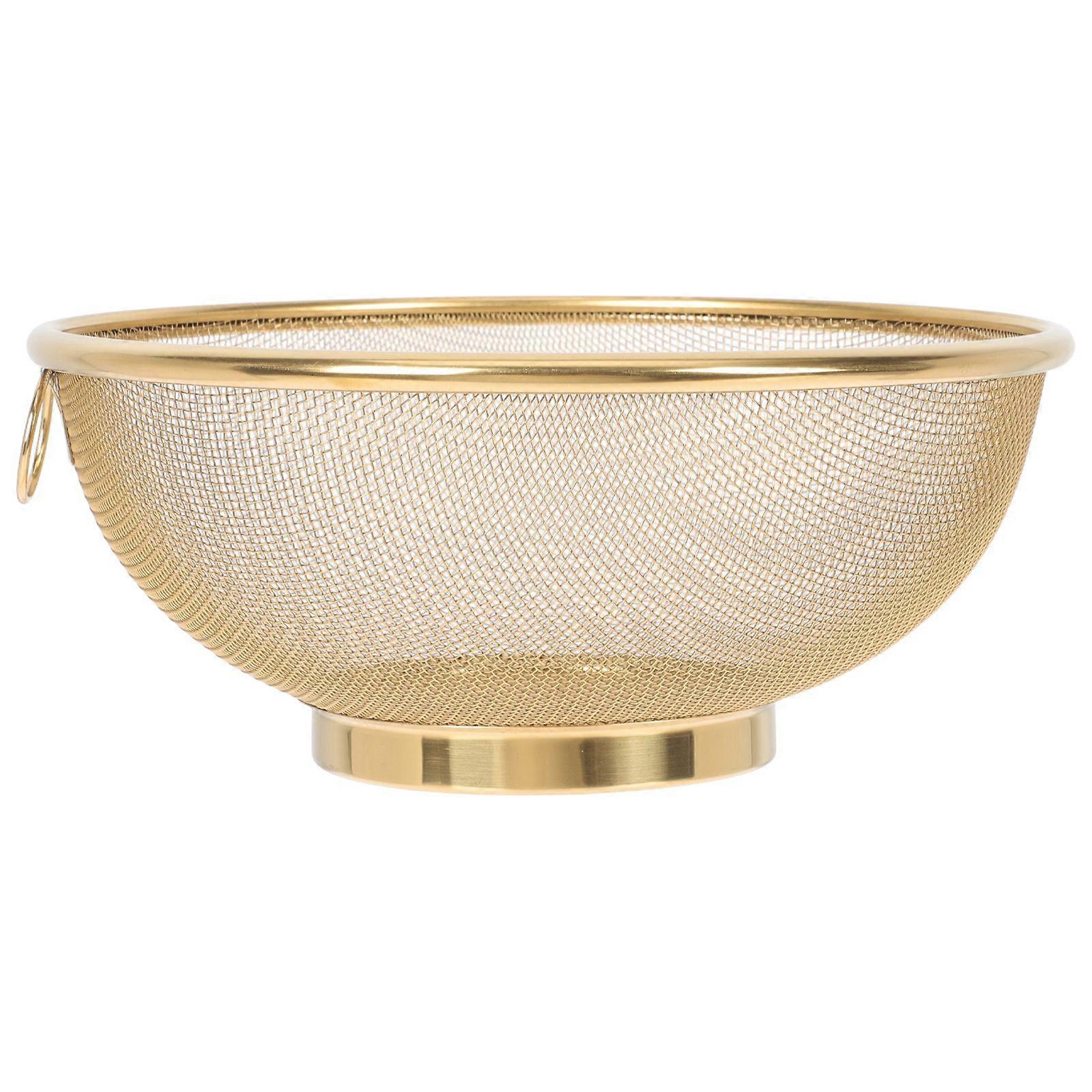 Stainless Steel Mesh Colander Strainer Basket Drainer Fine Mesh Strainer