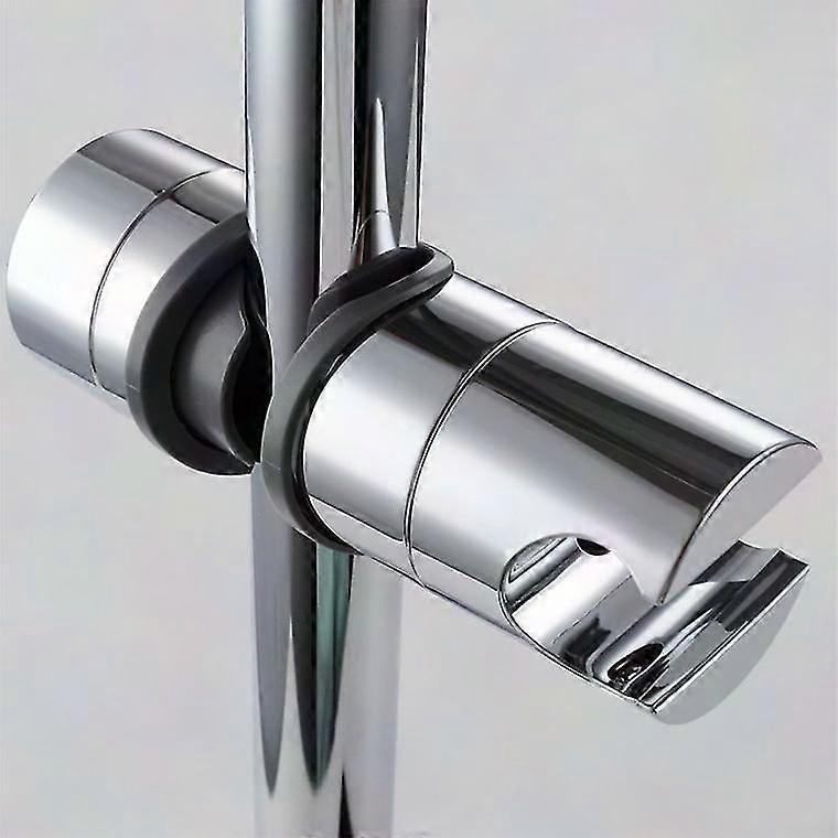 Adjustable Chrome ABS Handheld Shower Holder - Replaceable Shower Head Mount with Flexible Diameter