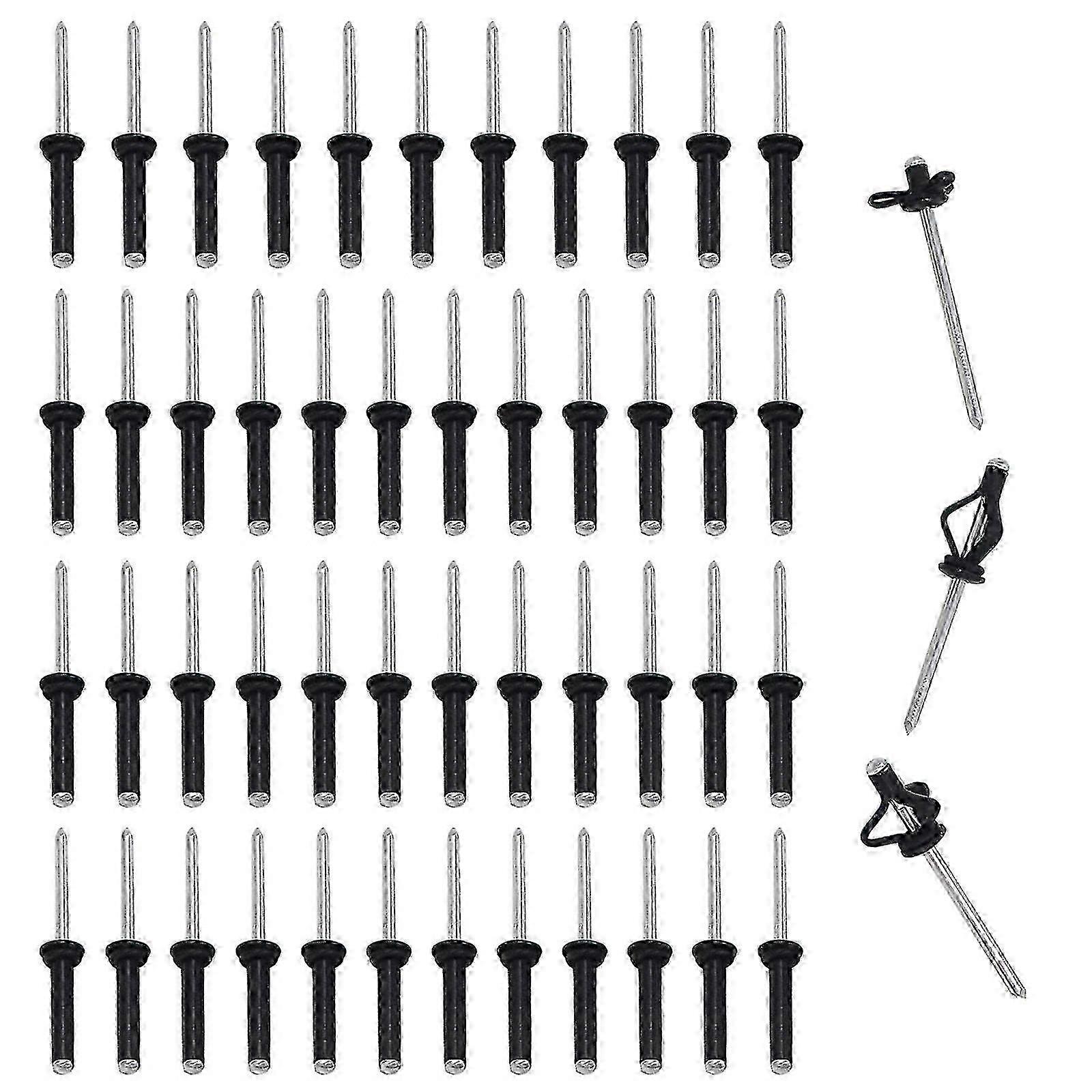 Aluminum Alloy Tri-Grip Rivets with Long Grip & Bulb Mounting Blind Rivets Assortment Kit for Multiple Uses