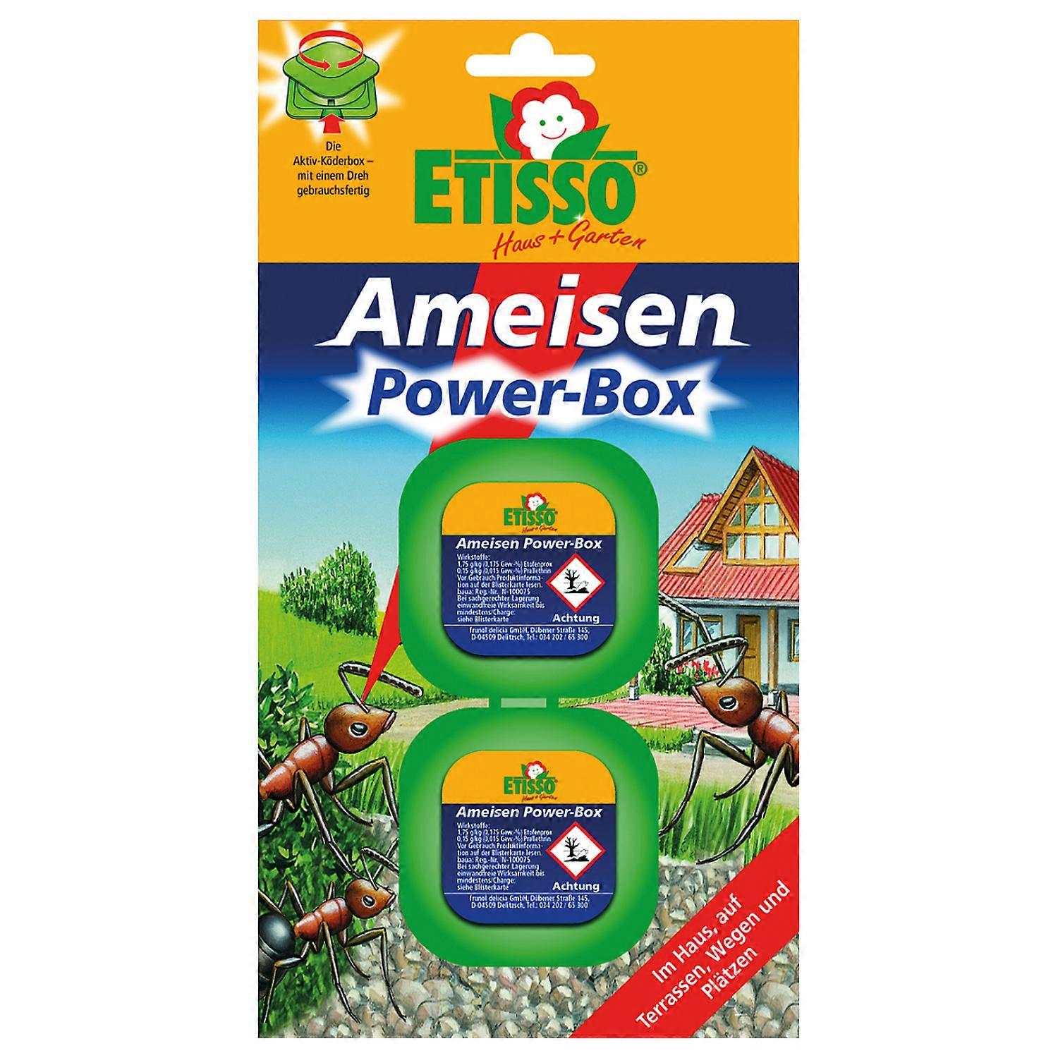 ETISSO® Ameisen Power-Box (Köderbox), 2 Stück