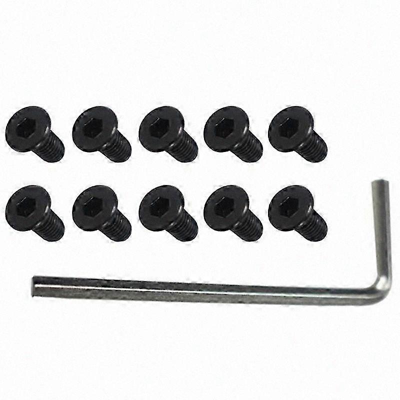 10Pcs Scooter Handlebar Front Fork Tube Screws with Hexagon Handle Replacement Parts Kits for M365