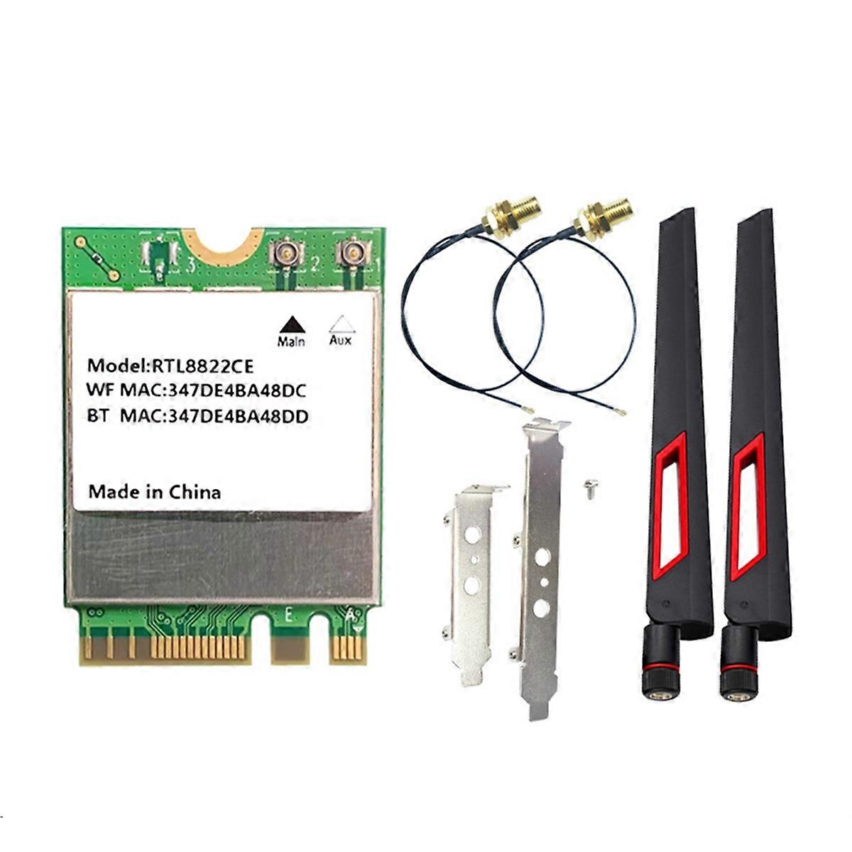 RTL8822CE WiFi Card 1200Mbps Dual Band 2.4G/5G M.2 Interface