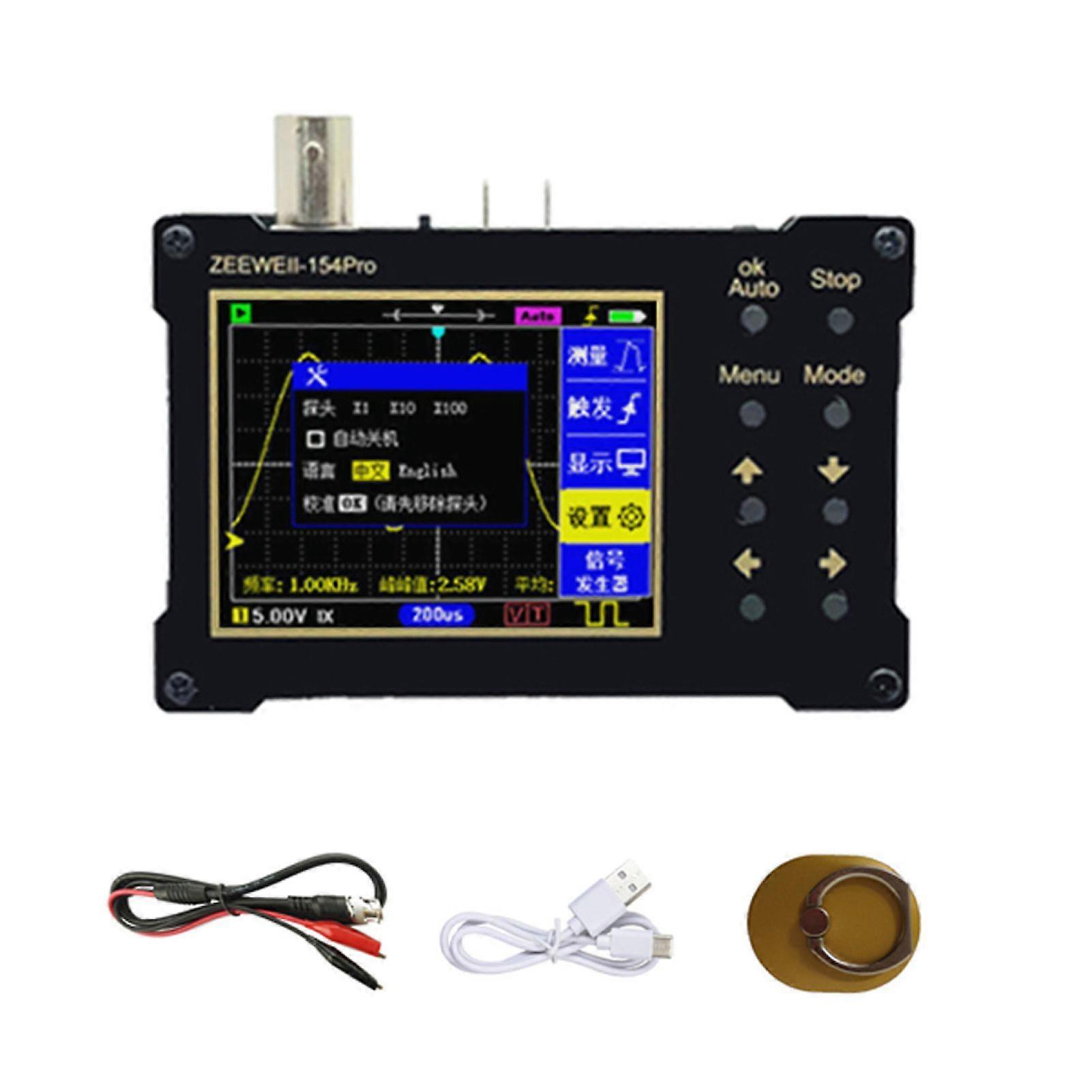 DSO154Pro 320*240 Resolution 2.4-inch TFT Color Screen Digital Oscilloscope 40MSa/s Sampling Rate Support Signal Generator