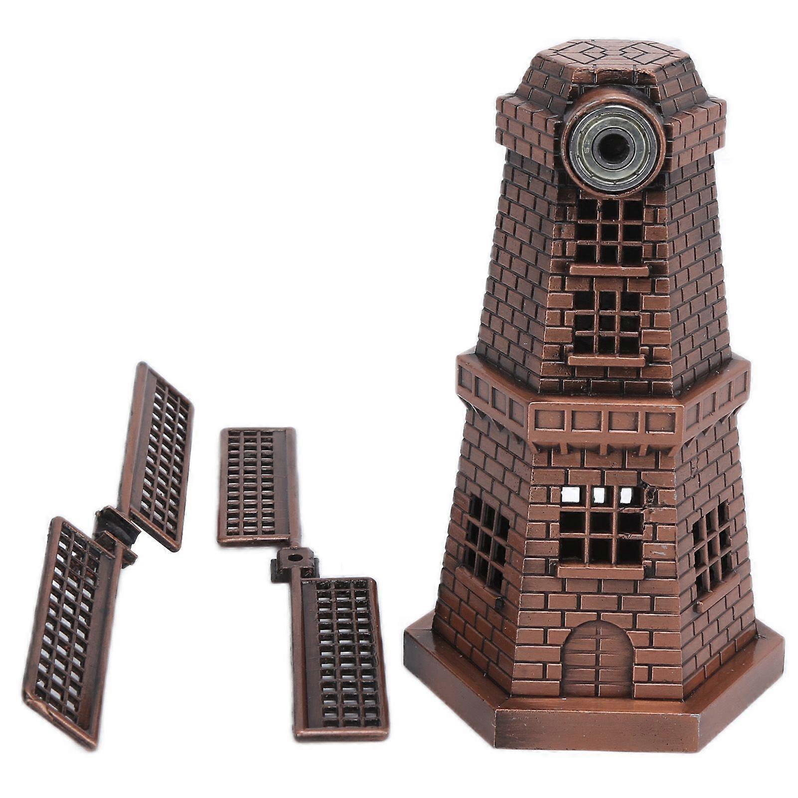 Windmill Decor Retro Style Red Bronze Mini Handicraft Ornaments for Bar Restaurant