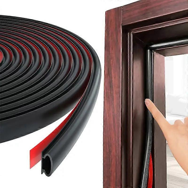 Door Window Seal Cold and Sound Insulation, Self-adhesive Rubber Entrance Door Seal, Door Frame Draught Excluder, Window Seal Insulation