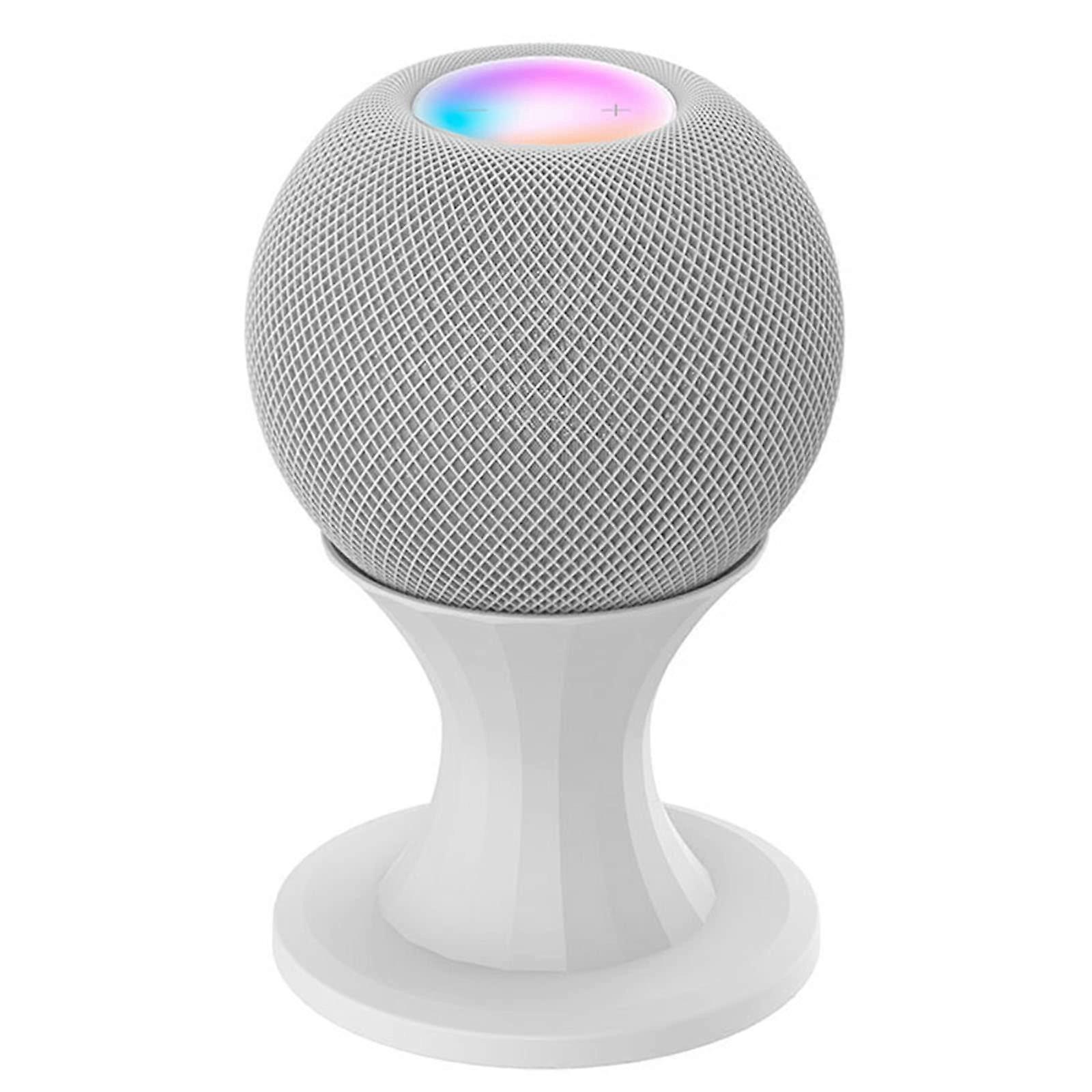 White Circular Wall Mount Bracket Audio Stand Holder For HomePod Mini BuiltIn Cable Management